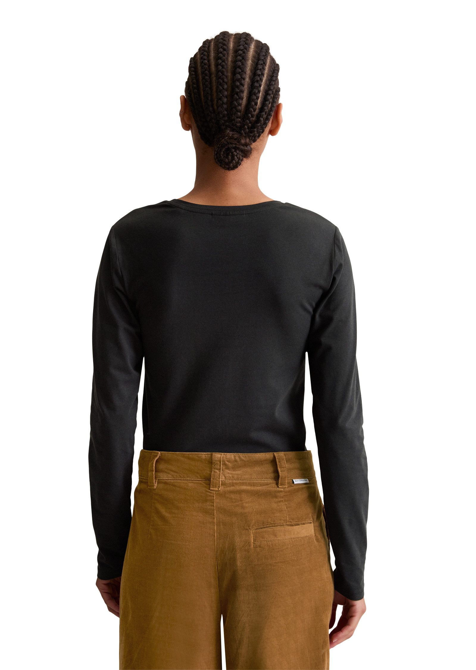 Marc O'Polo DENIM Langarmshirt slim fit aus softem Bio-Baumwoll-Mix, basic, günstig online kaufen