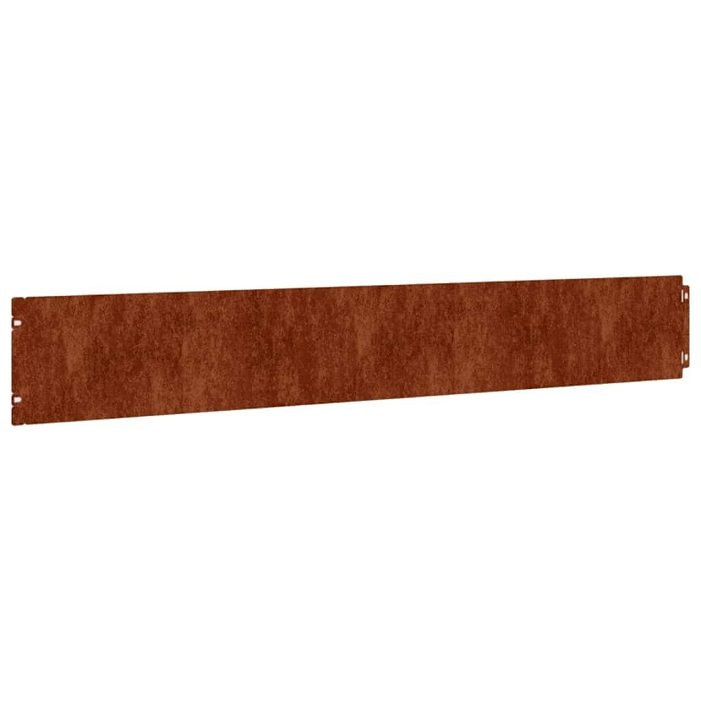 vidaXL Beetumrandung Rasenkanten 10 Stk. 15x103 cm Flexibel Cortenstahl