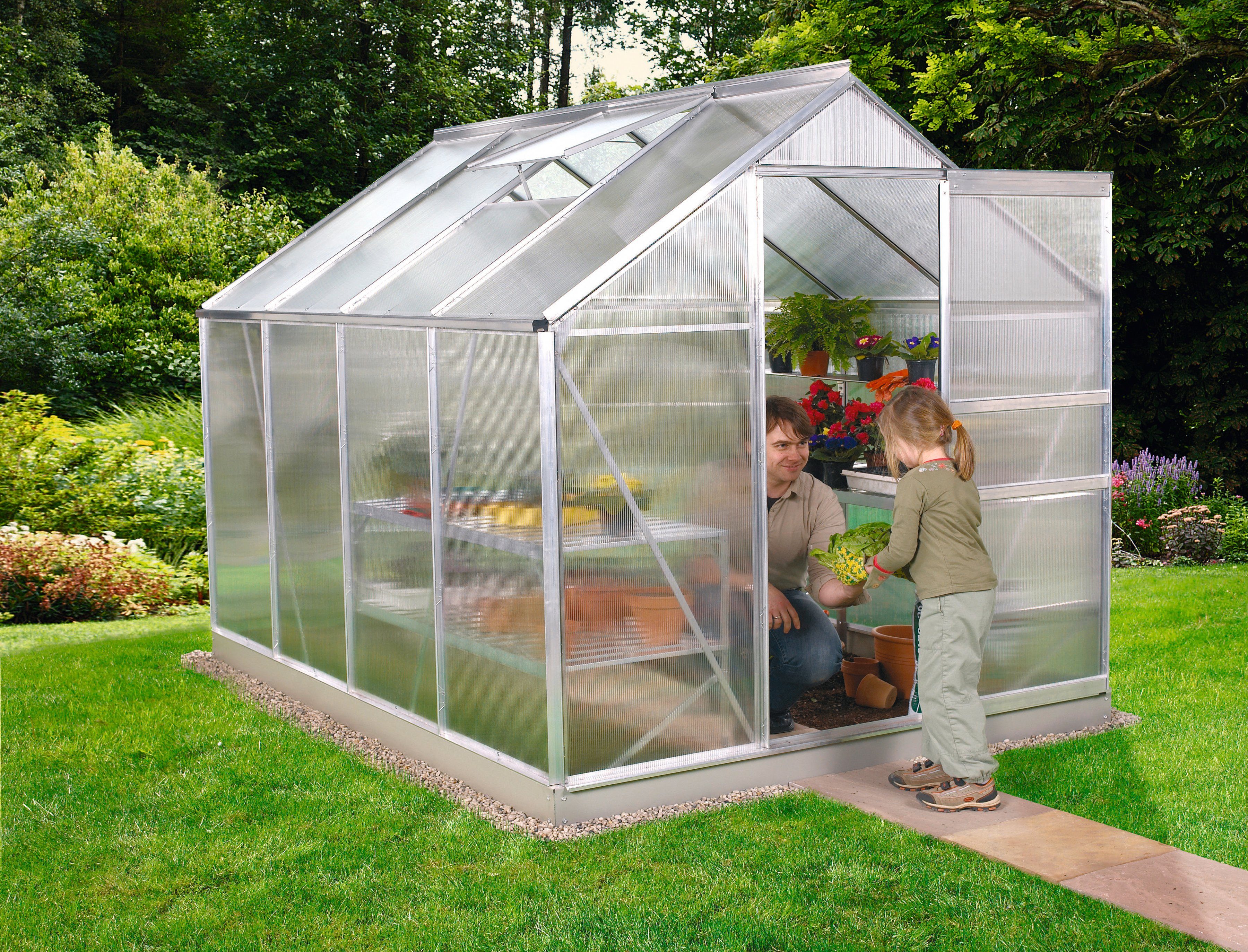 Vitavia Gewächshaus »Calypso 5800«, BxTxH 192 x 302 x 197 cm, 4 mm