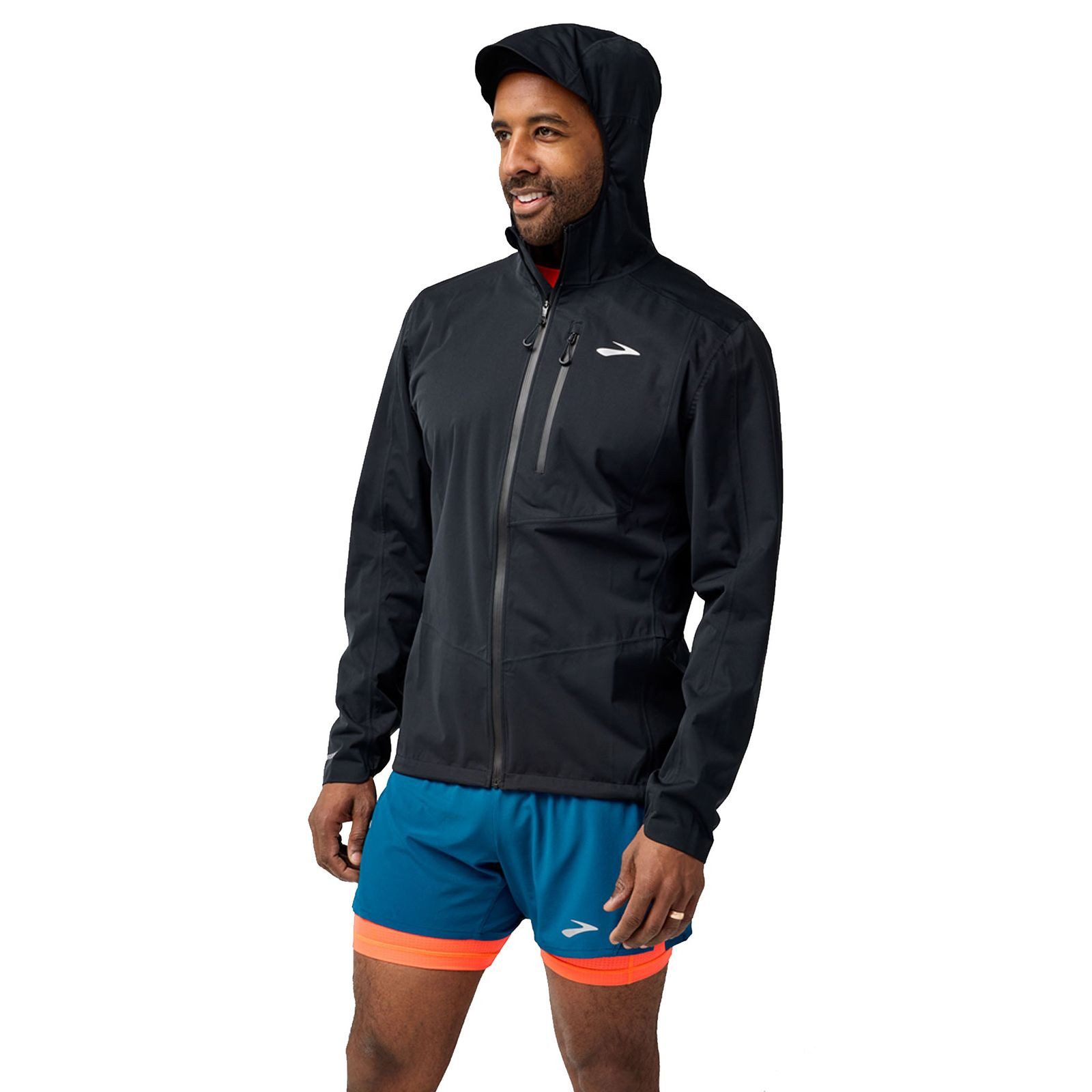 Brooks Laufjacke High Point Waterproof Jacket Men 211541-001 Trail-tauglicher, wasserdichter Schutz