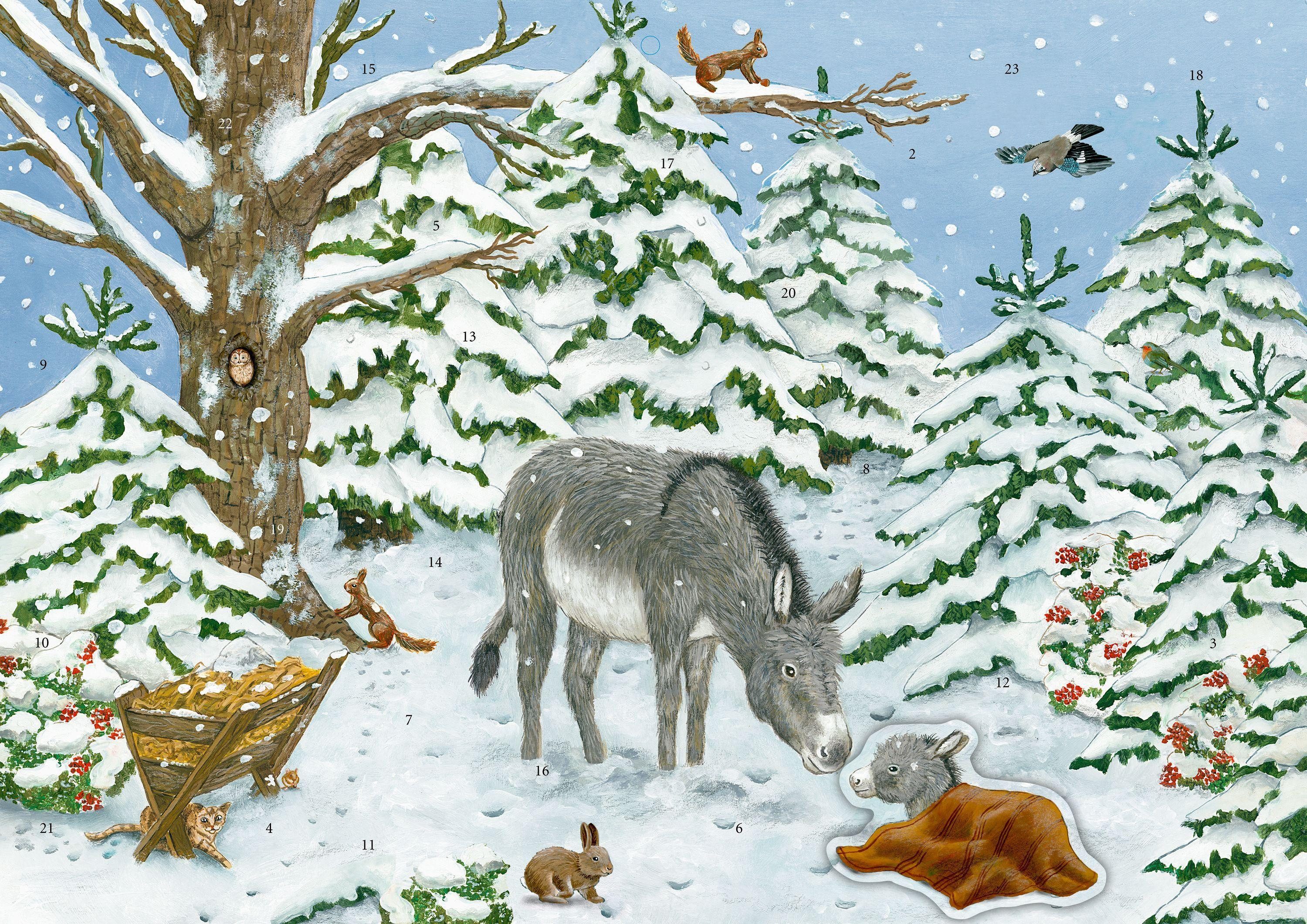 COPPENRATH DIE SPIEGELBURG Adventskalender Sticker-Adventskalender