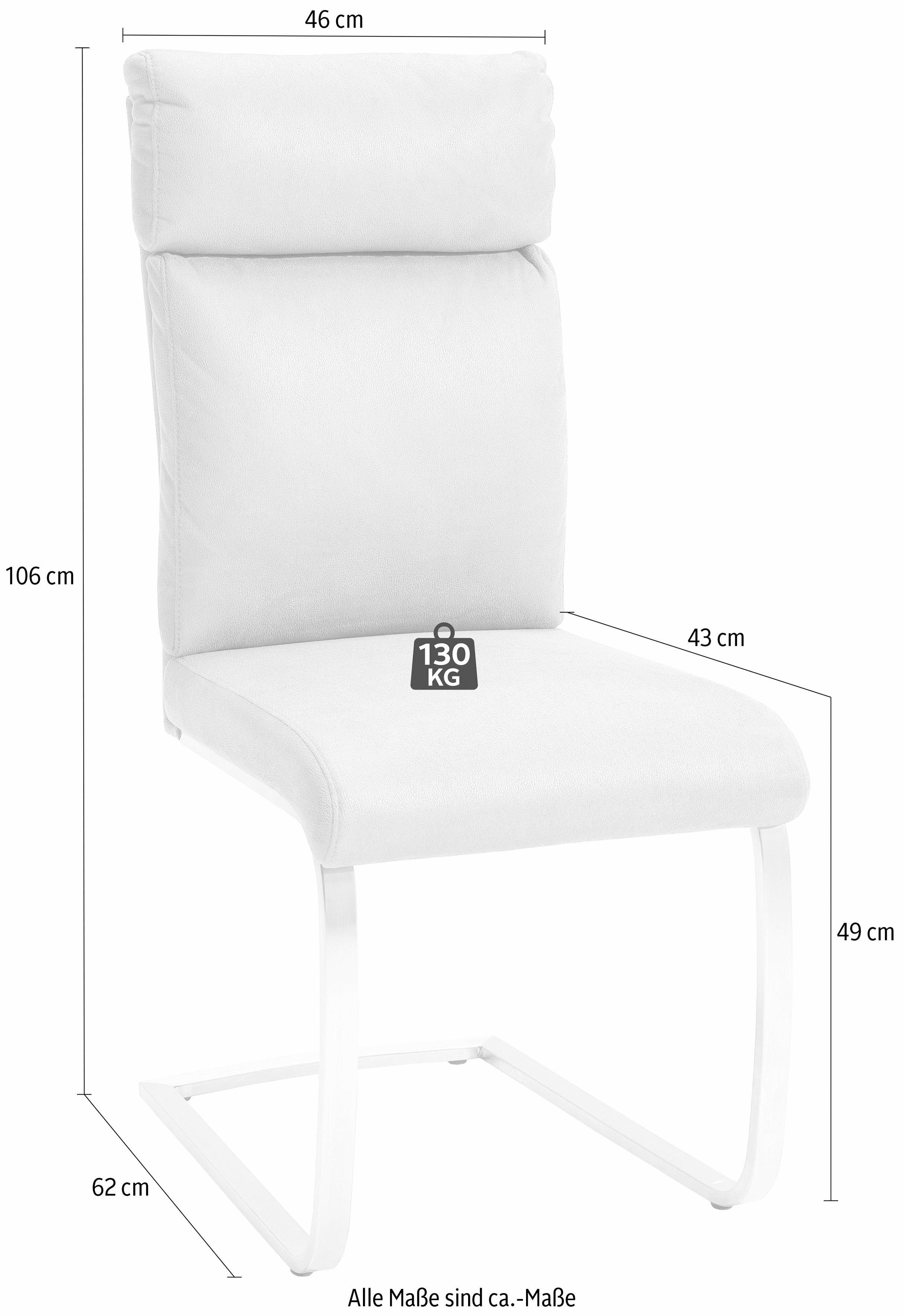 MCA furniture 2 sand bis Kg (Set, Stuhl St), 130 belastbar Freischwinger