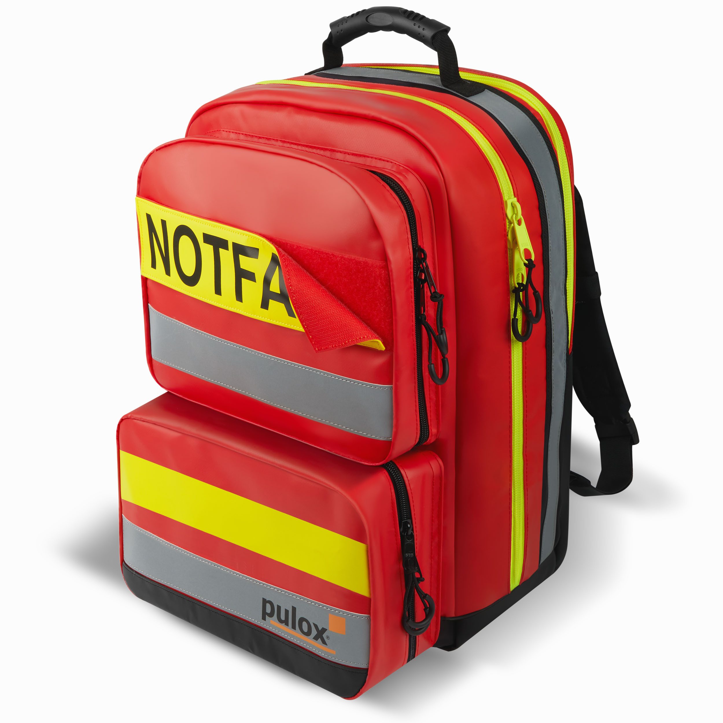 Erste-Hilfe-Set Erste Hilfe Rucksack - Großer Notfallrucksack in Rot aus Plane