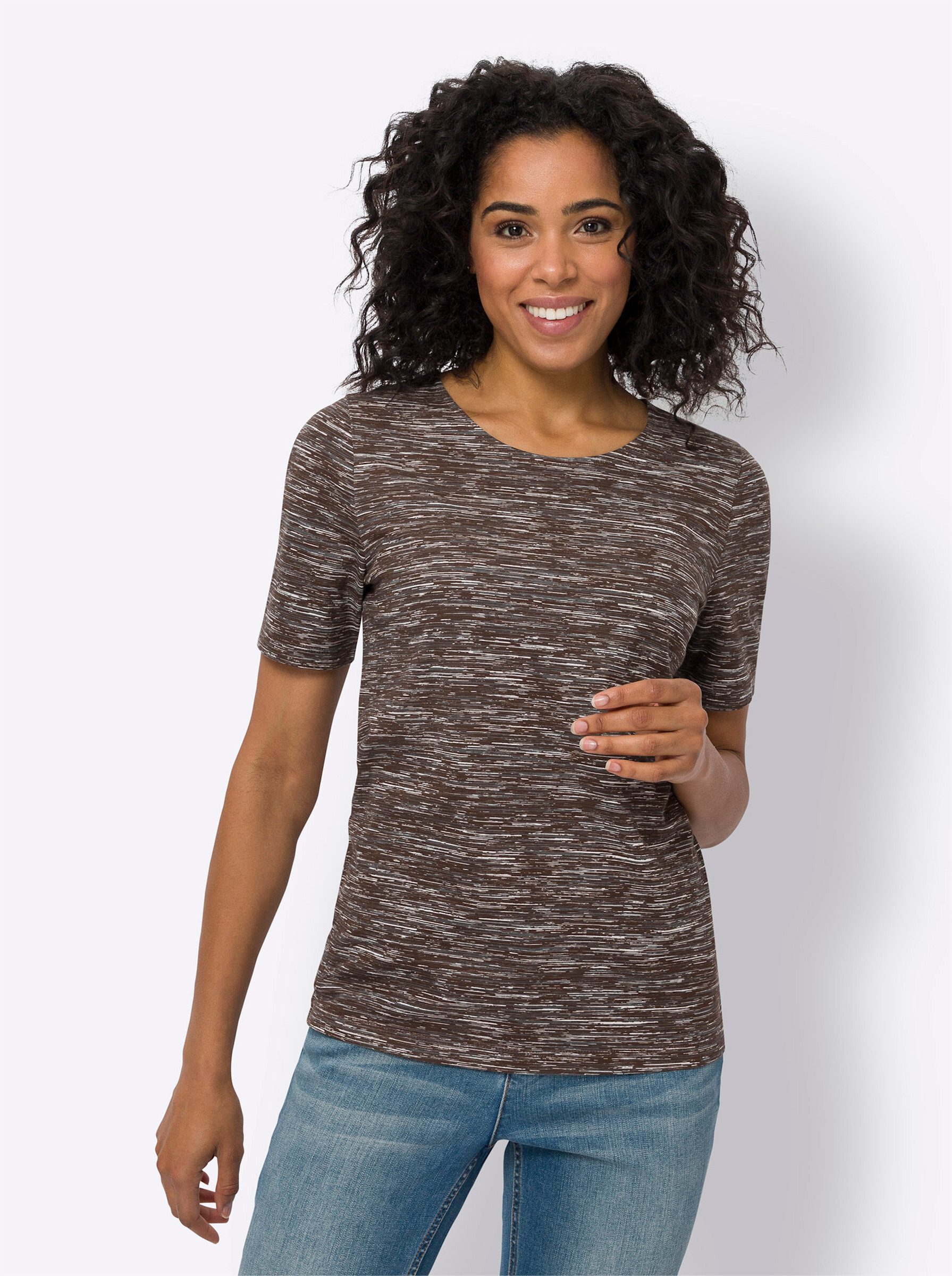 Sieh an! T-Shirt Rundhalsshirt günstig online kaufen