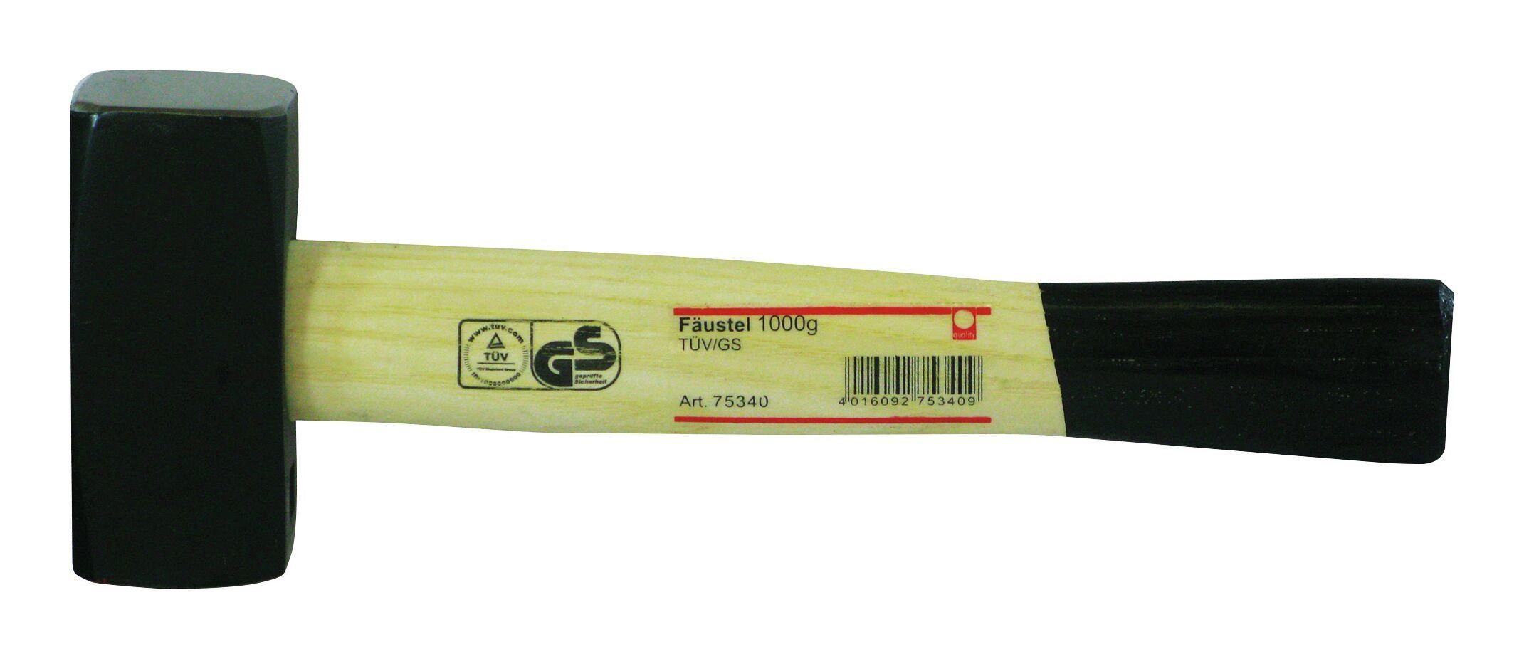 HDP Hammer, Handfäustel 1,25 kg mit TÜV/GS