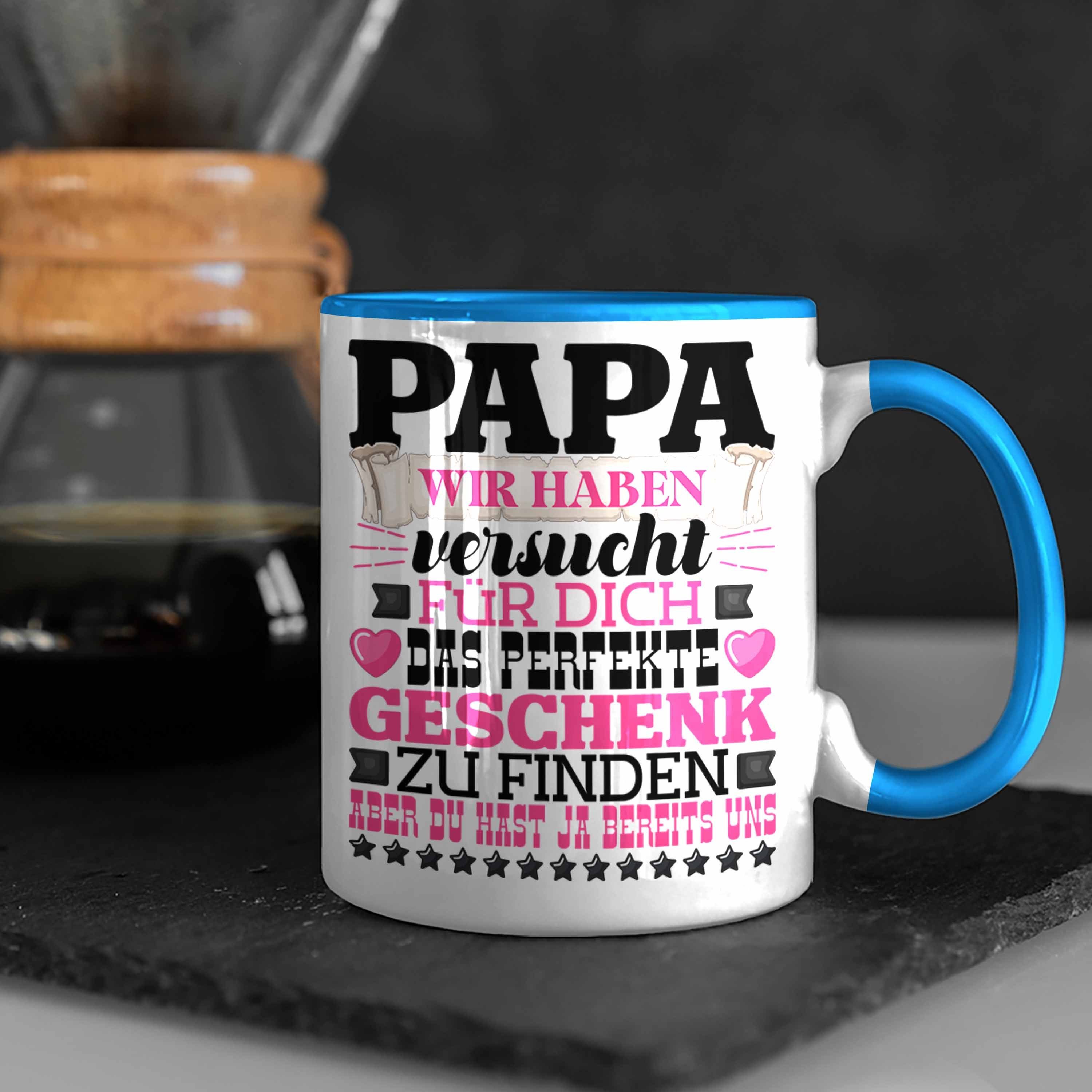 Geschenk Papa Tasse Trendation Geschenkidee Blau Tasse Vater Tochte für Besten Geschenk von
