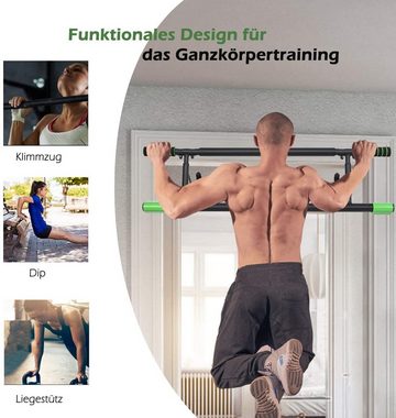 ISE Klimmzugstange ISE Faltbare Multifunktions Fitness Klimmzugstange für Türrahmen ohne Schrauben/Bohren,Heimfitnessgeräte für Krafttraining,Power Rope und Ganzkörpertraining