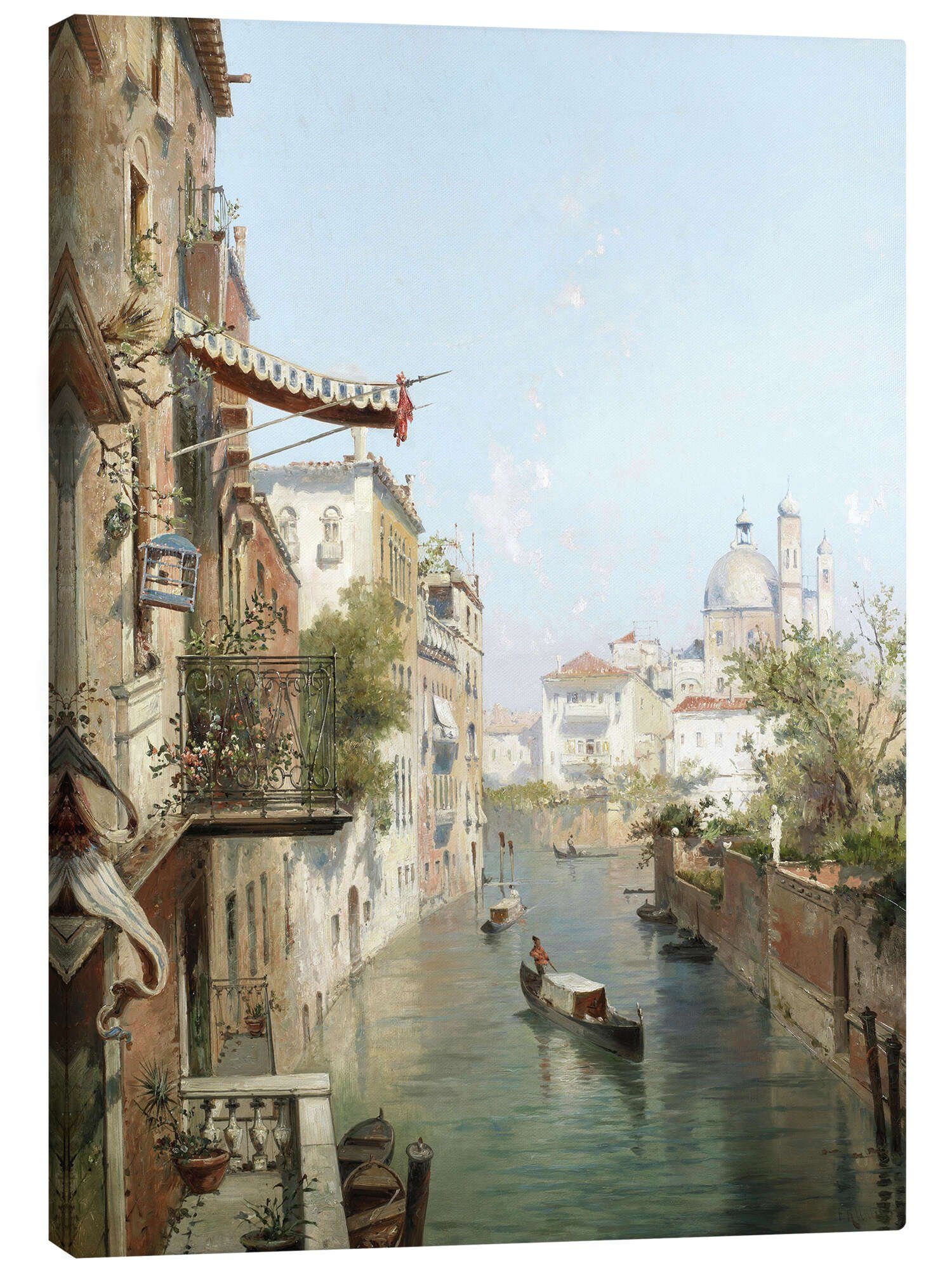 Posterlounge Wandbild Canale San Barnaba, Venedig, Franz Richard Unterberger, erhältlich als Poster, Leinwandbild, Wandsticker oder Acrylglasbild