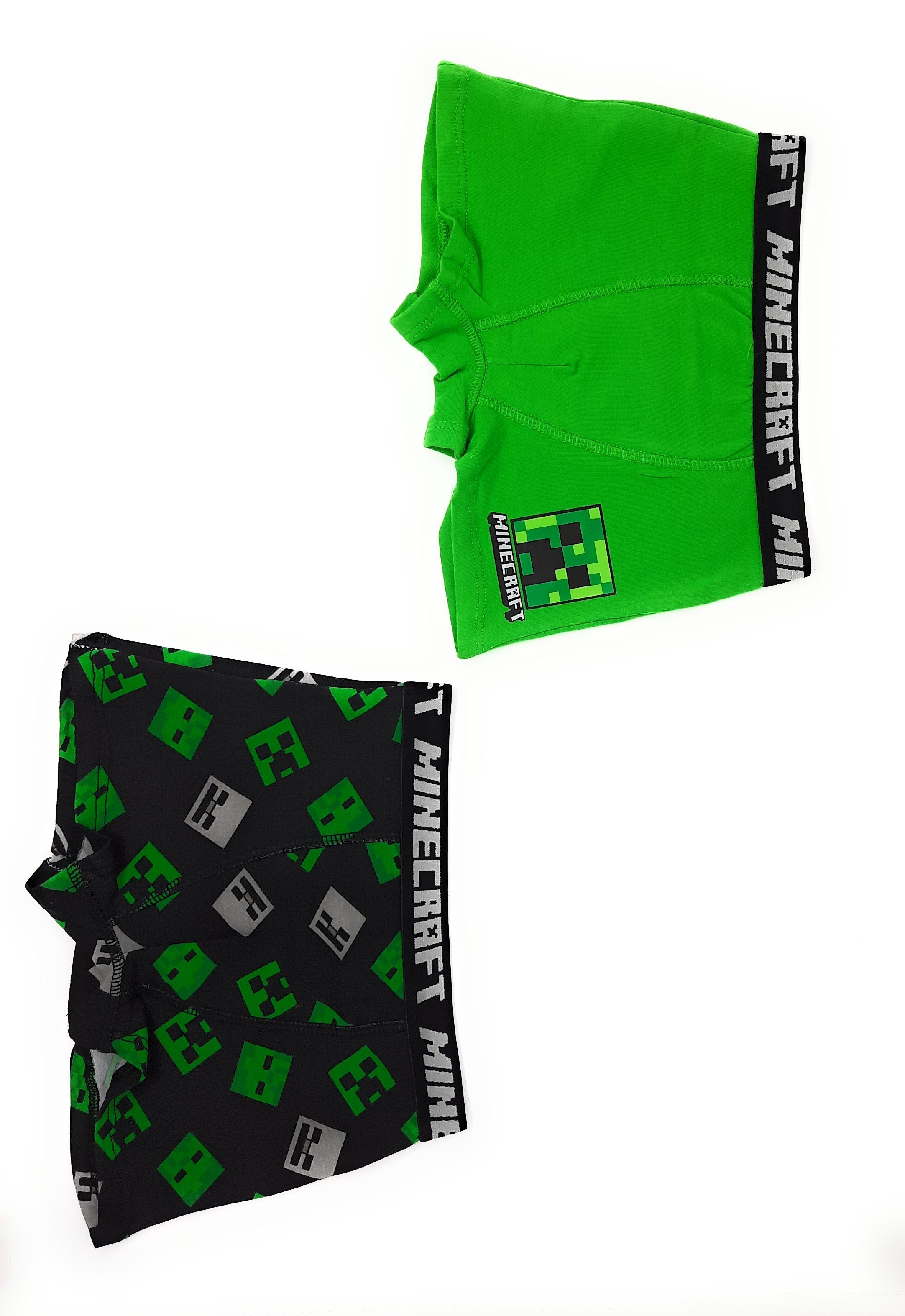 Minecraft Boxershorts Minecraft Jungen Creeper Pack Boxershorts Unterhosen Design 2er im