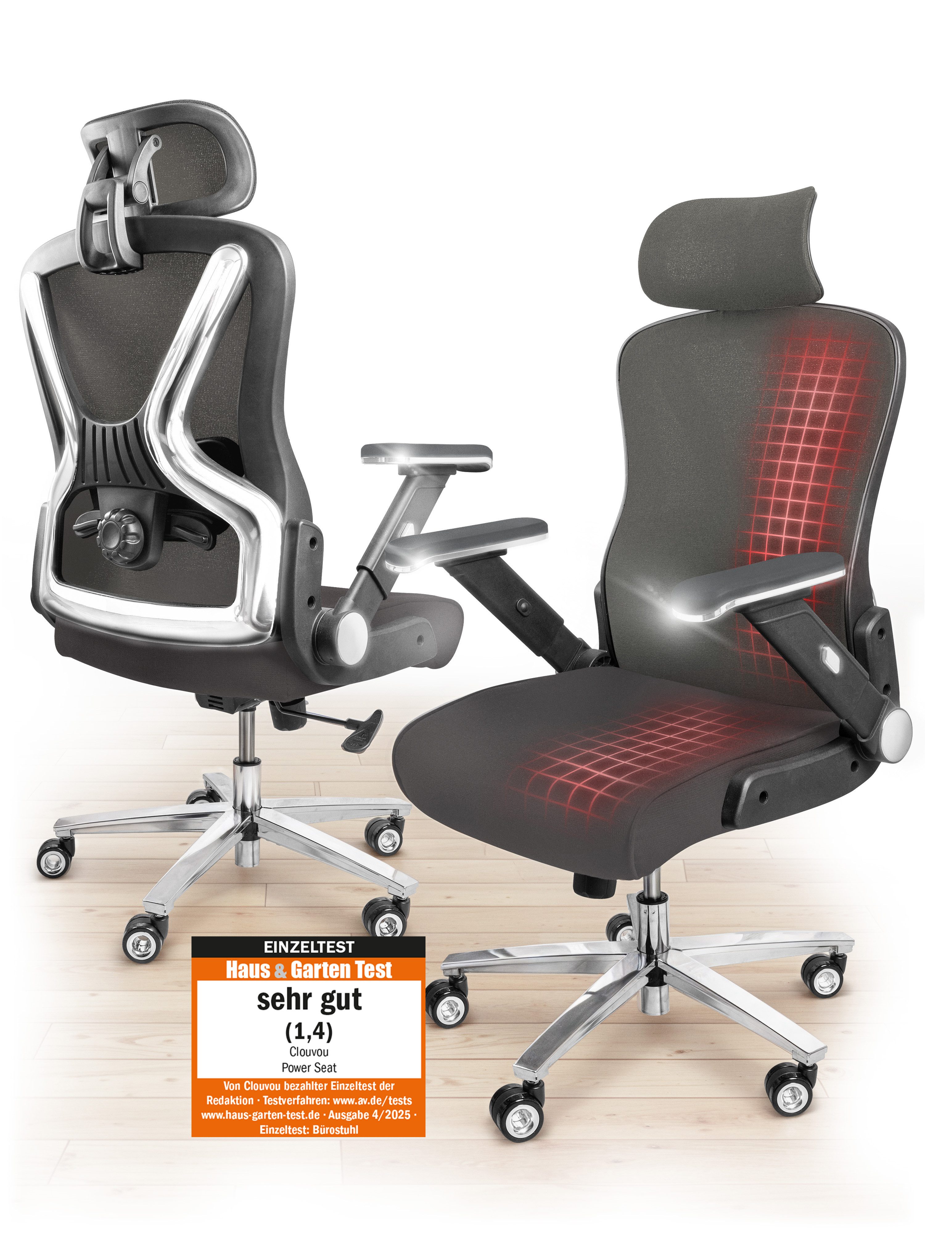 CLOUVOU Schreibtischstuhl PowerSeat Bürostuhl Ergonomisch, Gaming günstig online kaufen