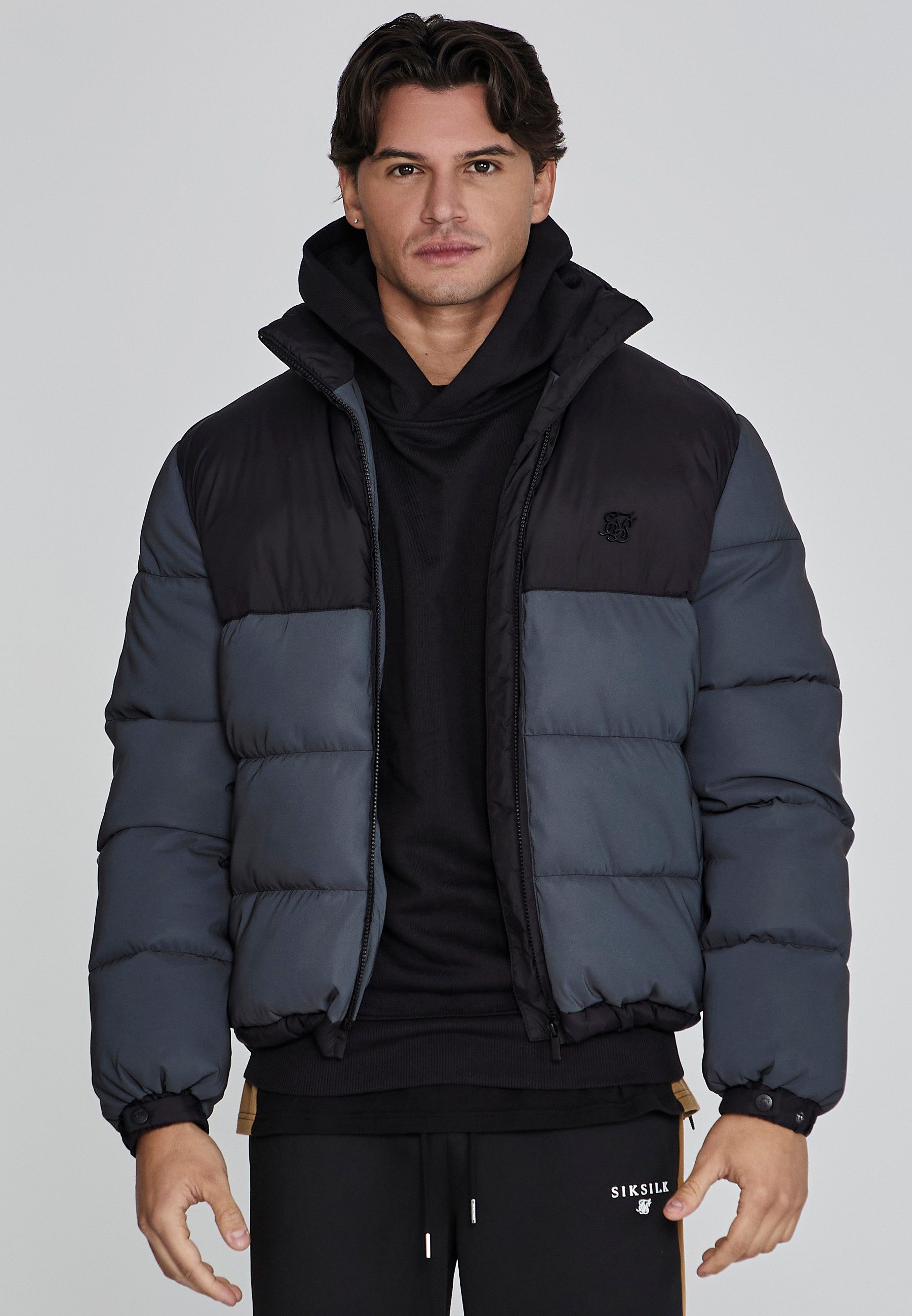 Siksilk Outdoorjacke SikSilk Herren Schwarze Reflektierende günstig online kaufen