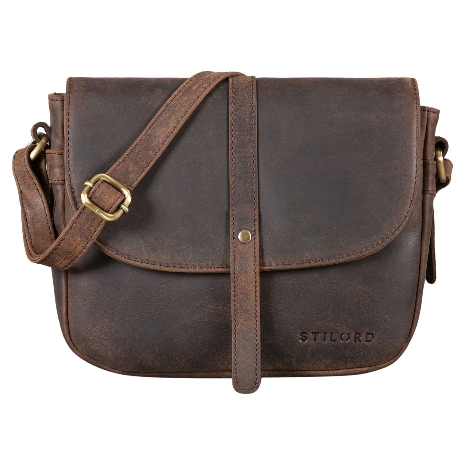 STILORD Handtasche "Kira" Umhängetasche Frauen Leder Vintage Handtasche Abendtasche
