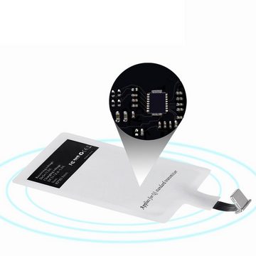 Choetech Microfaser Qi Wireless Charger Ladeadapter Qi Empfänger iPhone Wireless Charger