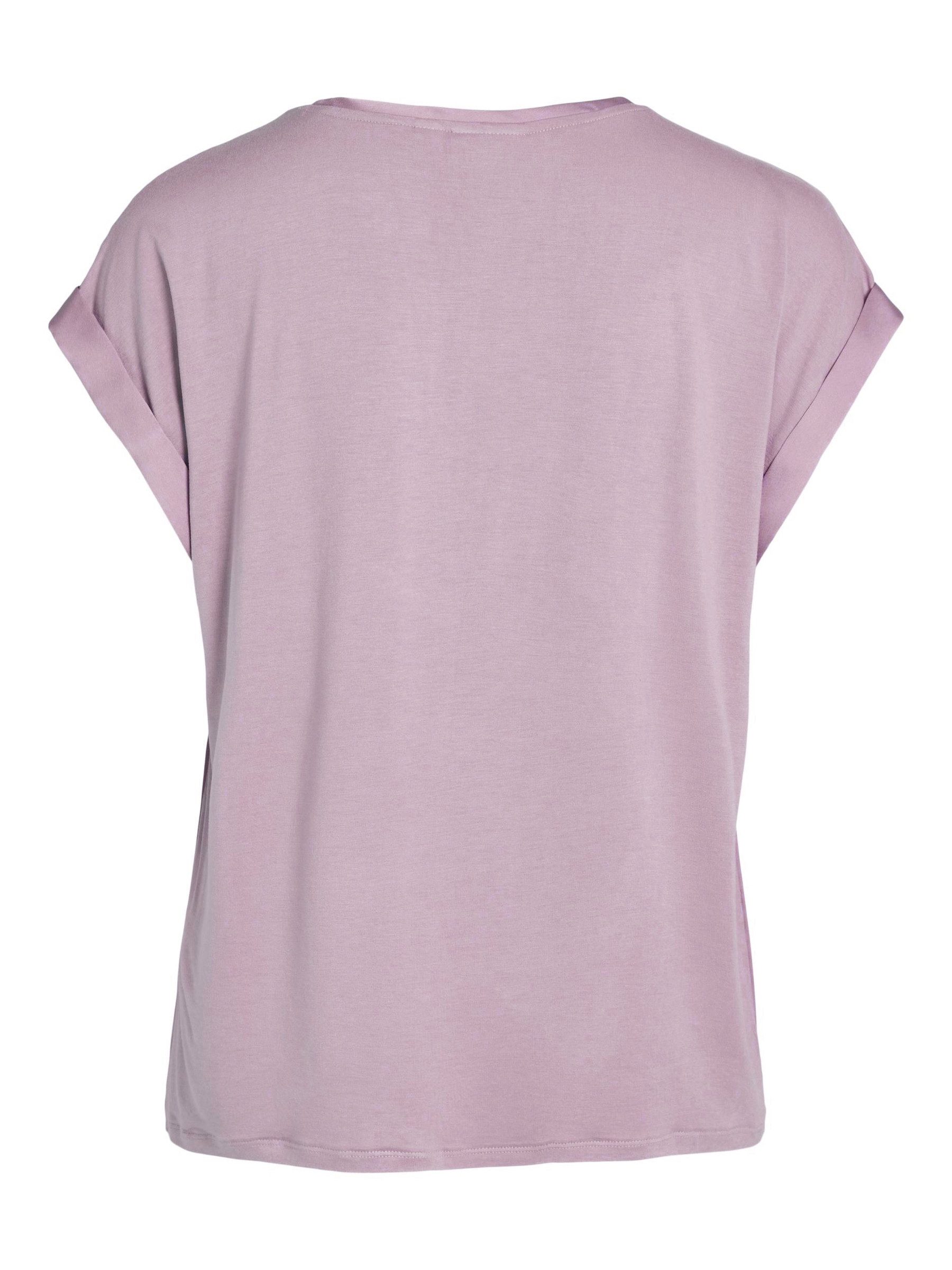 Vila T-Shirt Satin Blusen Kurzarm Basic günstig online kaufen