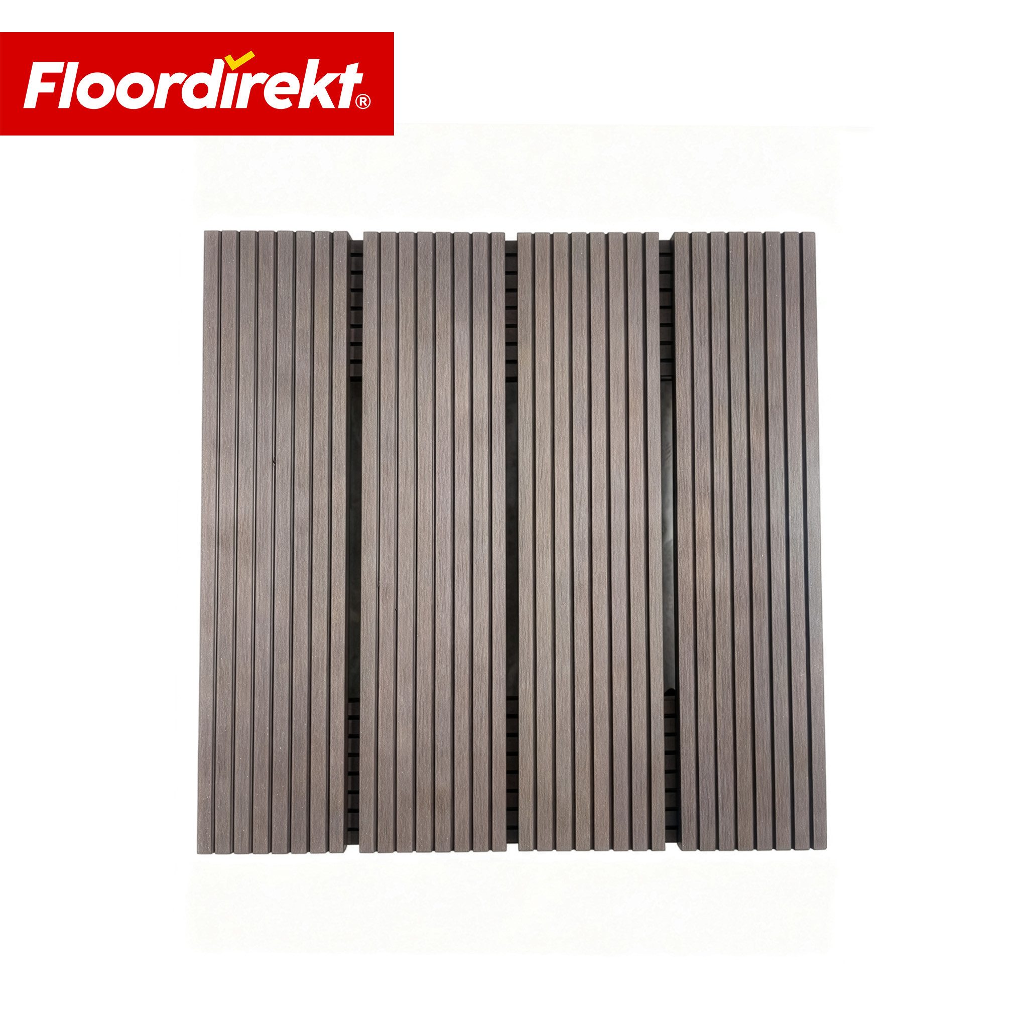 Floordirekt Pflanzenroller Marquis, eckig aus WPC 30x30 cm, mit Bremse, Rolluntersetzer bis 80 kg, (1-St), stabile 360 Grad Lenkrollen, ideal für Blumentöpfe &  – Bild 4 von 5