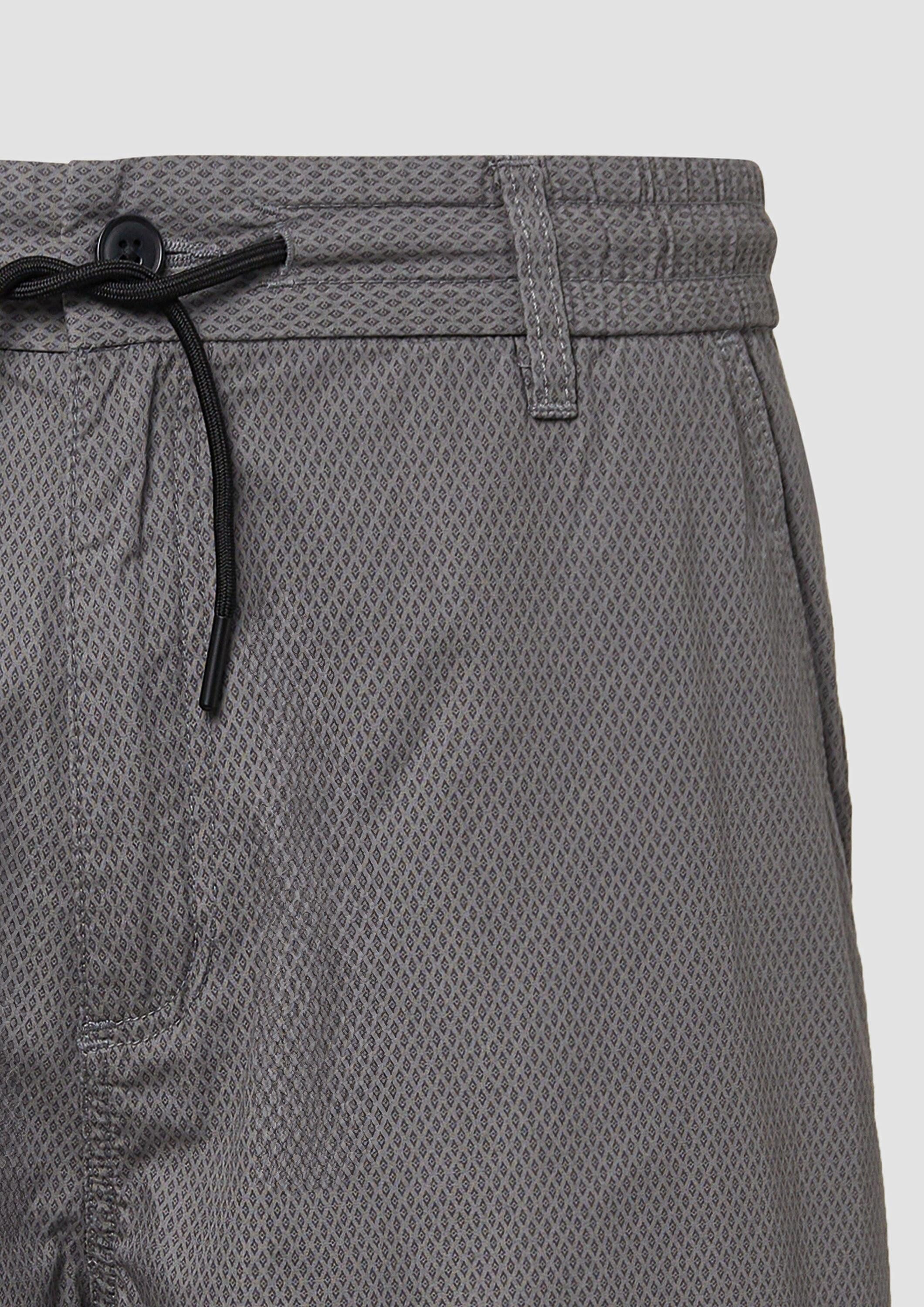 s.Oliver Shorts Bermuda DETROIT Relaxed-Fit-Bermuda mit Minimalmuster und Elastikbund