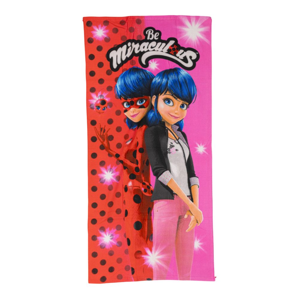 Miraculous - Ladybug Strandtuch Miraculous Ladybug Handtuch 70x140 cm, XL Badehandtuch Strandtuch, Mikrofaser (1-St)