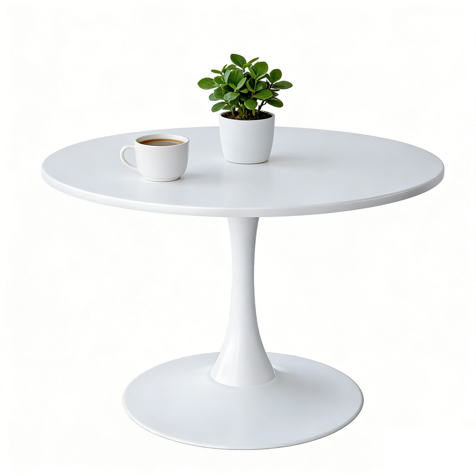 TWSOUL Esstisch Runder Esszimmertisch, 80 cm Moderner Couchtisch Gartentisch