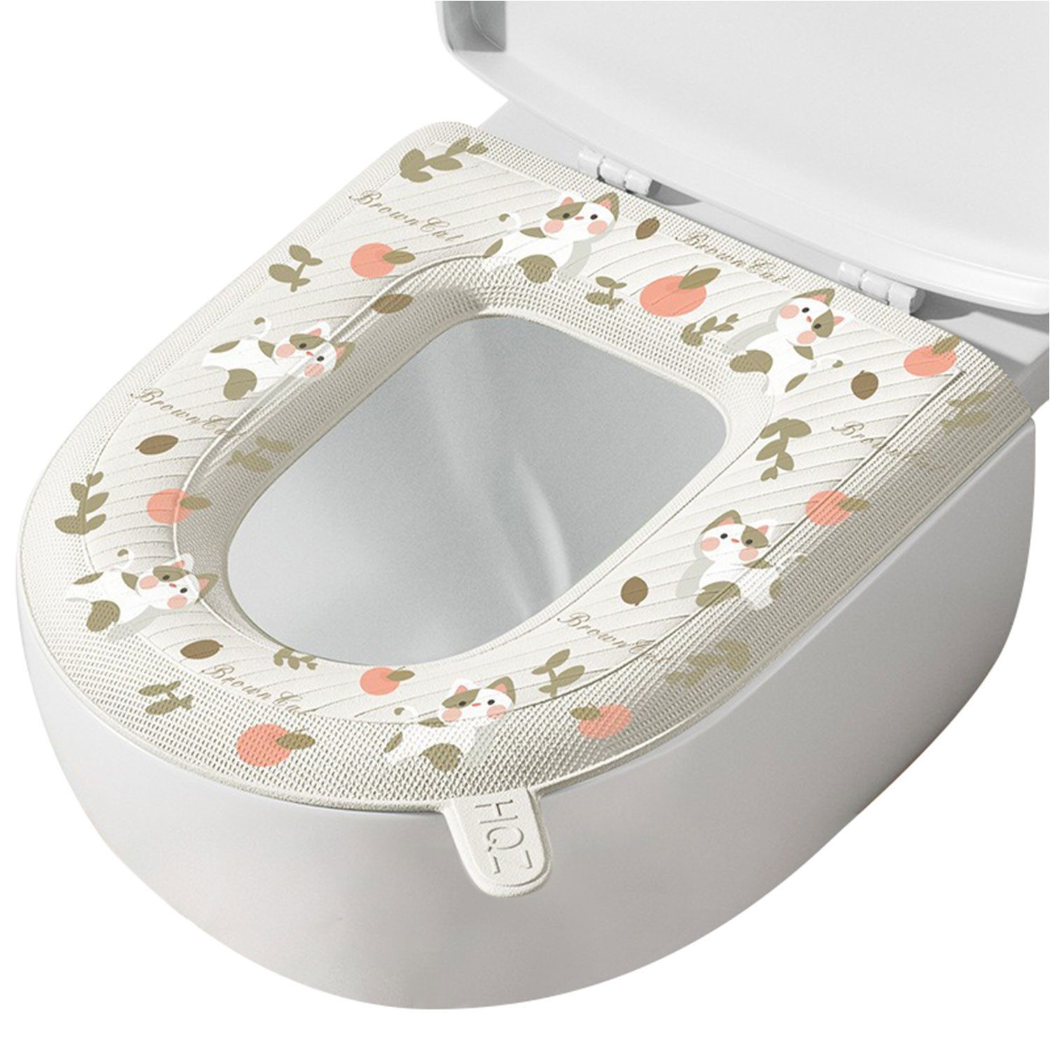 Refttenw Soft-Toilettensitzerhöhung WC-Deckelbezug Wasserdicht Toilettensit günstig online kaufen