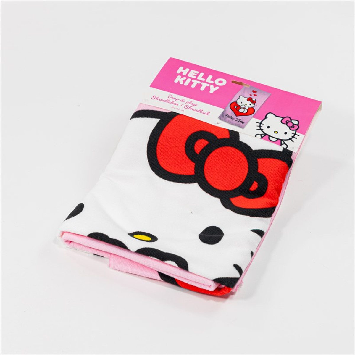 Hello Kitty Strandtuch Badetuch 70 × 140 cm leicht und schnelltrocknend – Bild 3 von 3