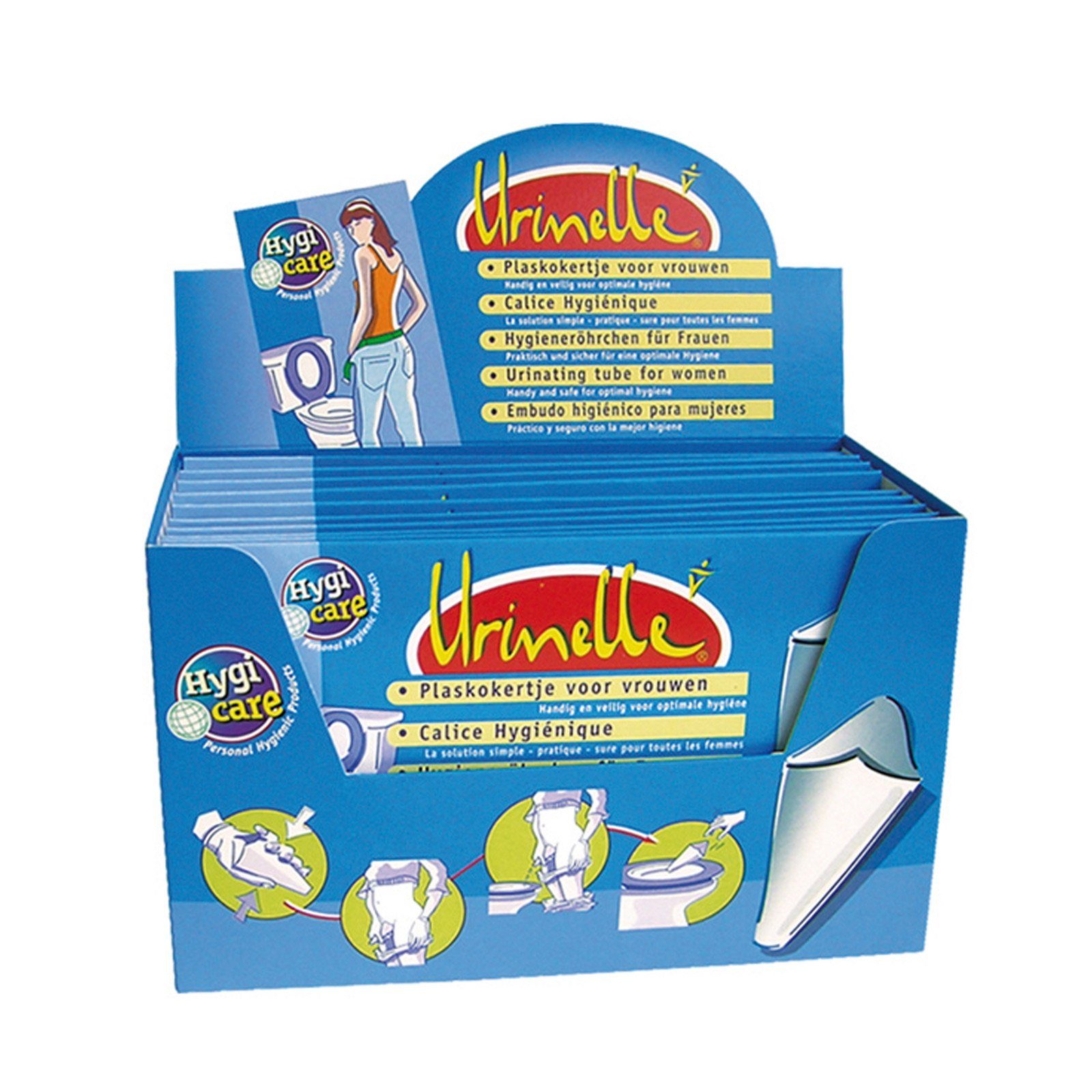 Urinelle Urinal Damen Einweg Reise Urinal Camping, Papier, (56-tlg), Frauenurinal Toilette 100% Biologisch