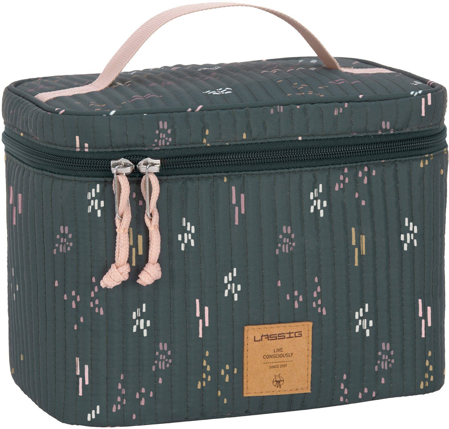 PETA-approved Wickeltasche Organizer, vegan Wickeltisch LÄSSIG Blobs Forest,