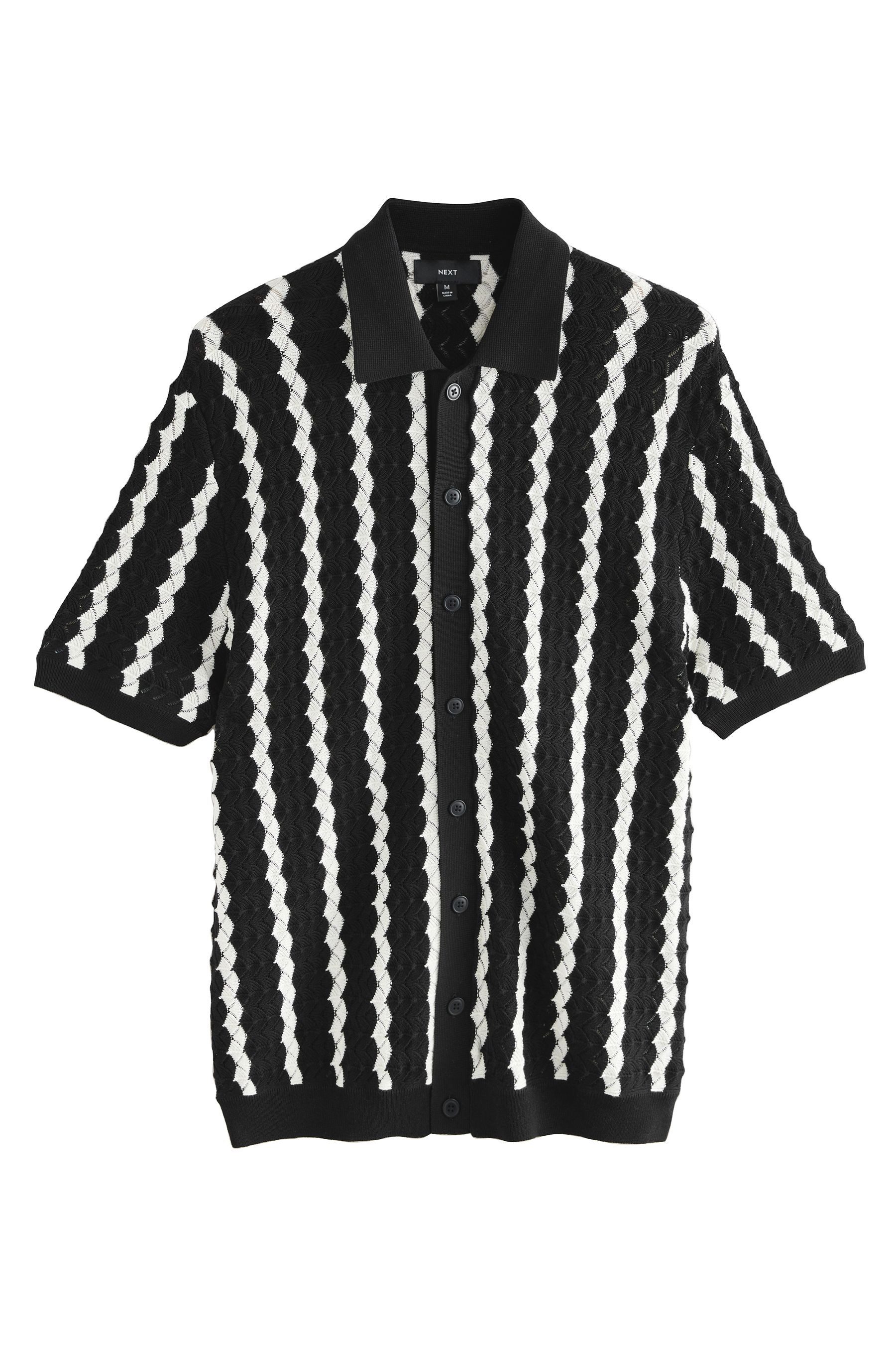 Next Poloshirt Regular Fit Kurzarmhemd mit vertikalen Streifen (1-tlg) günstig online kaufen