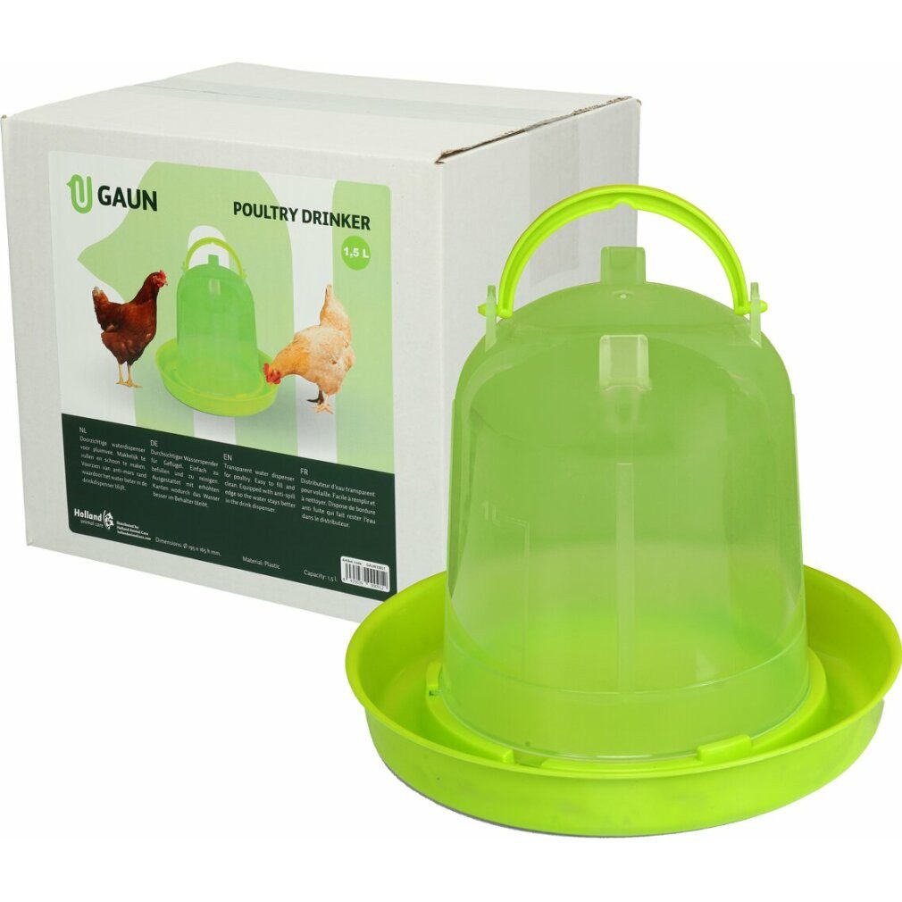 Gaun Vogeltränke Geflügel Stülptränke 1,5 Ltr., lemongrün