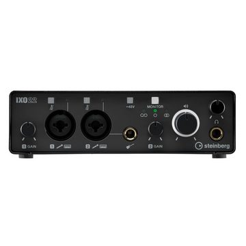 Steinberg Digitales Aufnahmegerät (IXO22 U Black USB-C Audio Interface - USB Audio Interface)