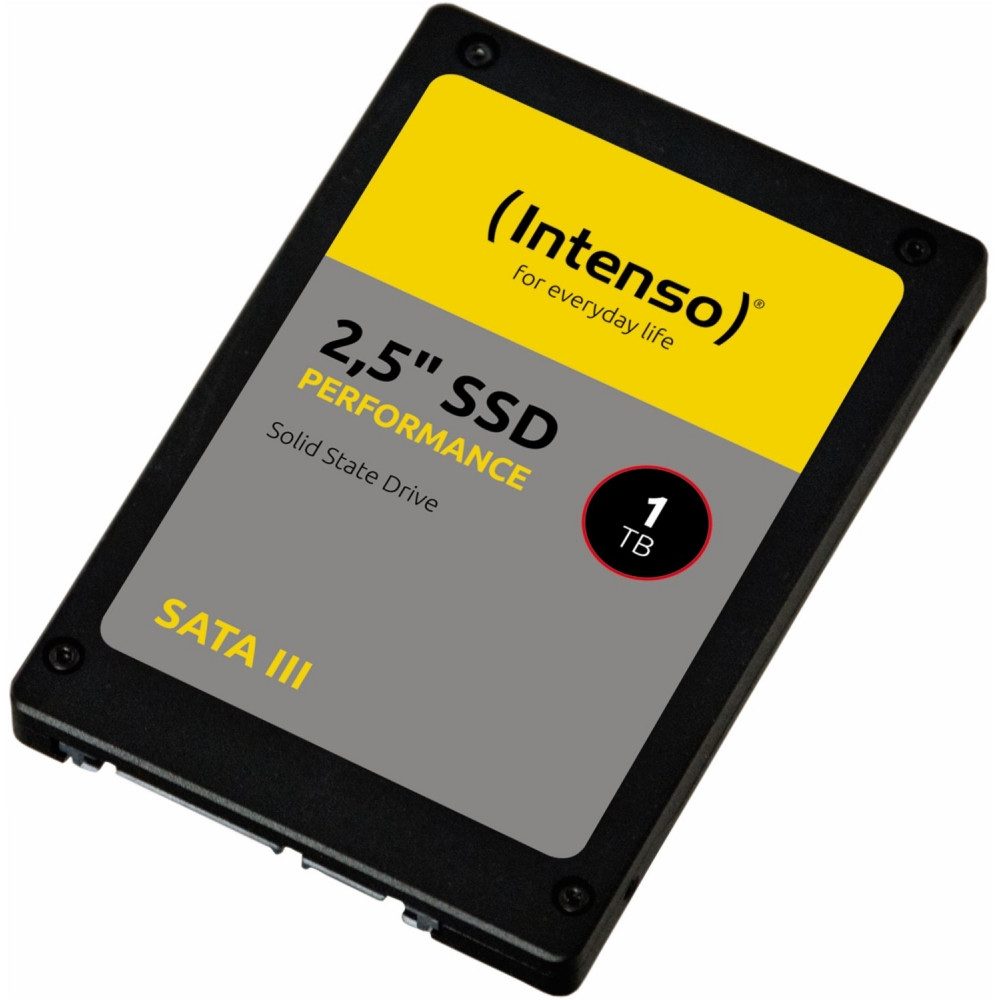 Intenso Intenso SSD 2,5" SATA III Performance (1TB) - Speicherlösung interne SSD (1000 Gigabyte) intern", TRIM-Unterstützung für hohe Leistung