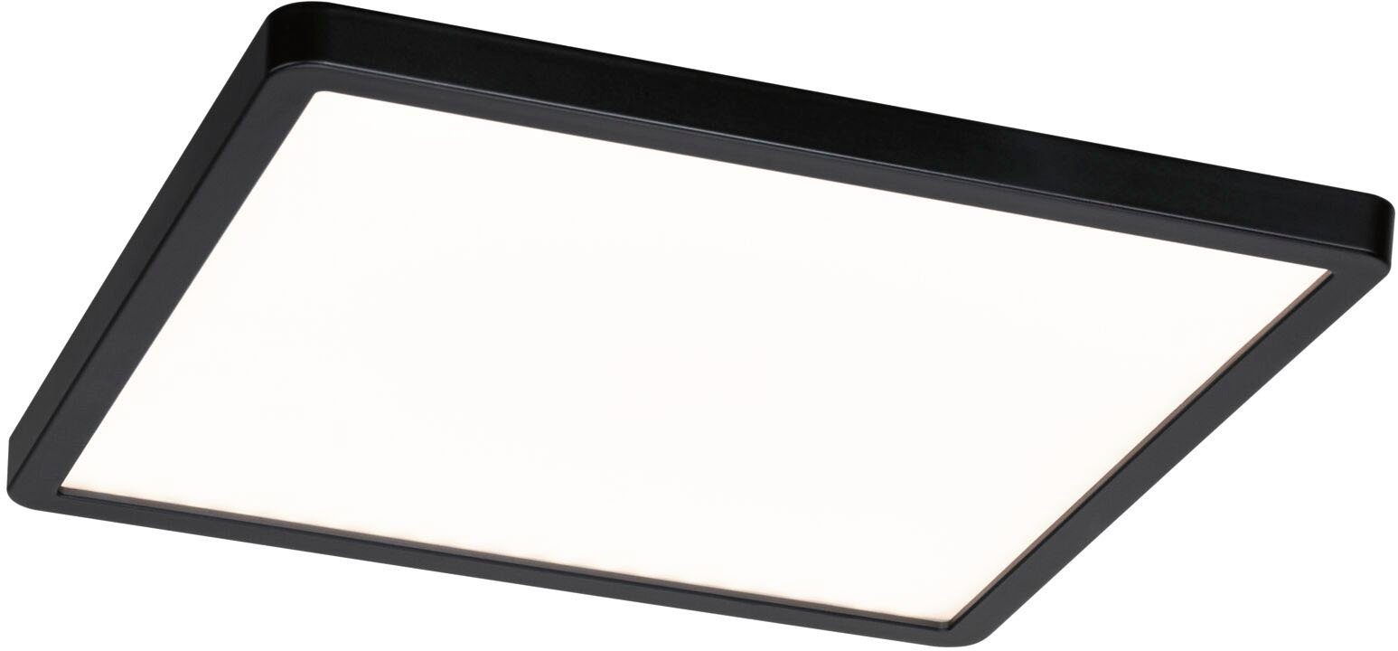 Paulmann LED Einbauleuchte Areo VariFit Smart Home Zigbee IP44 eckig  230x230mm dimmbar, LED fest integriert, Tageslichtweiß, LED Einbaupanel  ZigBee, App steuerbar, Tunable White Schwarz, Flexibler Einbau mit  stufenlos verstellbaren Klemmfedern
