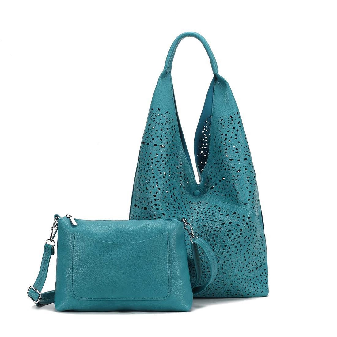 Schultertasche DAMEN XXL SHOPPER Set HOBO Cross Over Body Bag Umhängetasche Beutel
