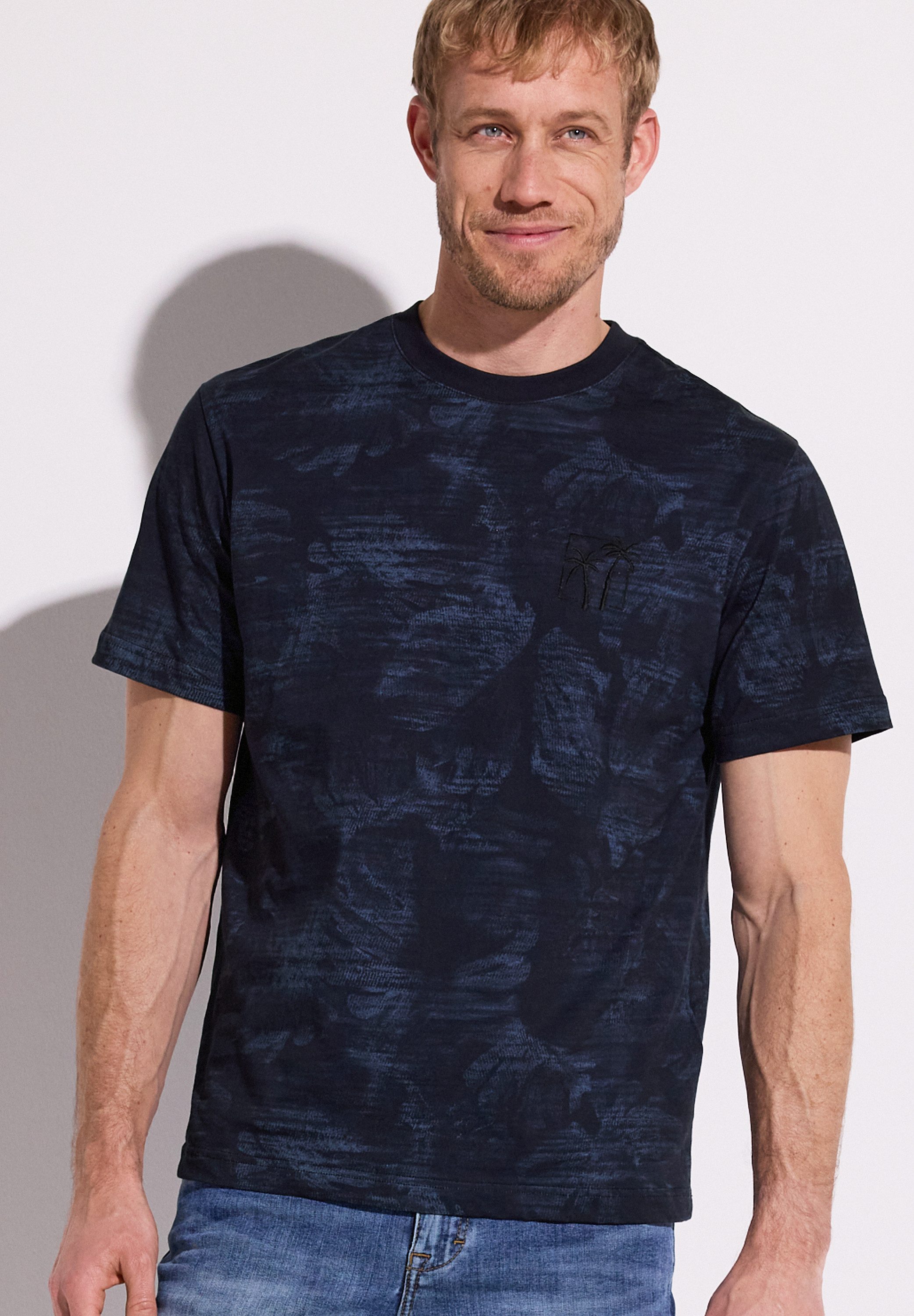 STREET ONE MEN T-Shirt mit allover Print