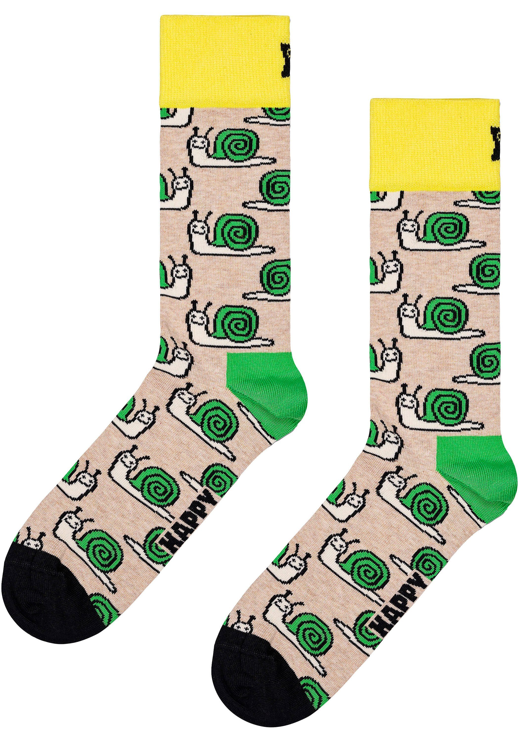 Socks Bee Socken & Snail Happy Socks (2-Paar)