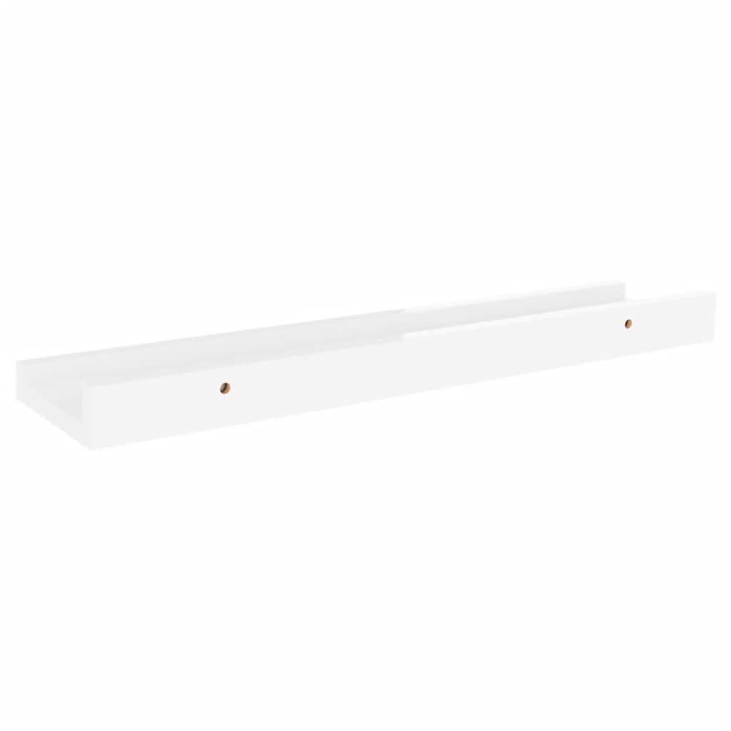 Hochglanz-Weiß Regal 40x9x3 vidaXL Stk Wandregale cm 4