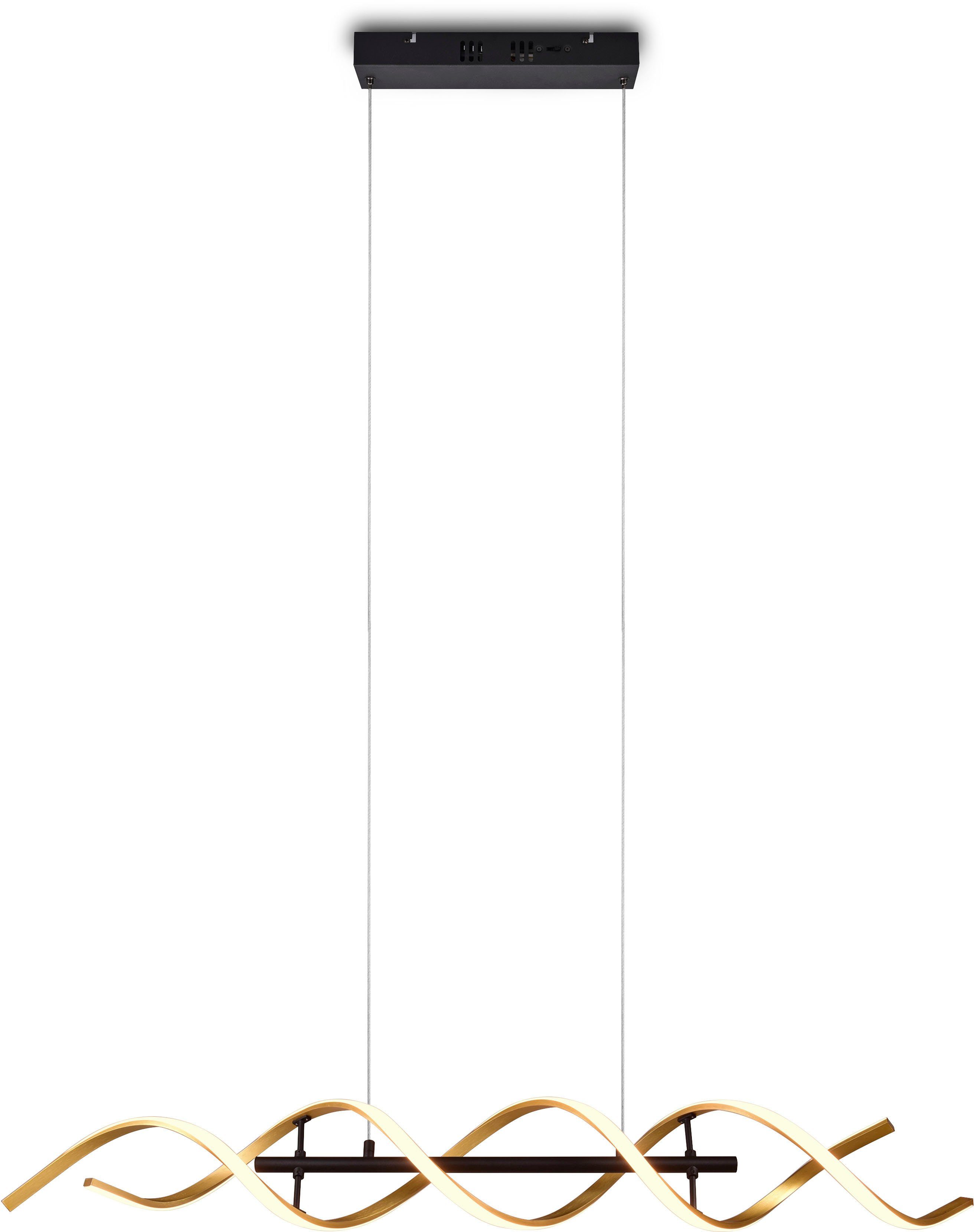 TRIO Leuchten LED Pendelleuchte Sequence, Dimmfunktion, Farbwechsel, LED fest integriert, Farbwechsler, warmweiß - kaltweiß, Hängelampe 45W 5600 Lm höhenverstellbar dimmbar Lichtfarbe einstellbar