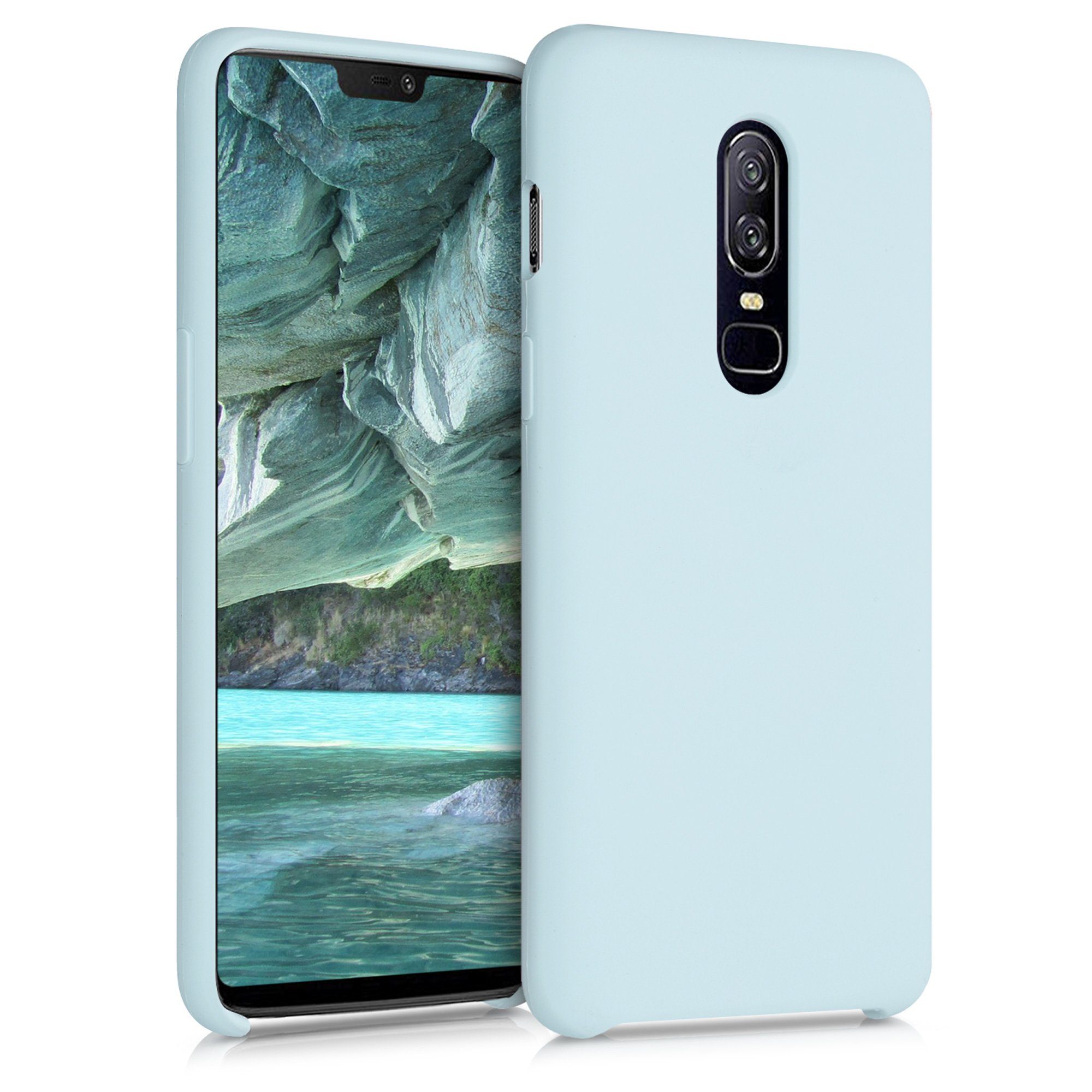 kwmobile Handyhülle Handyhülle für OnePlus 6 Hülle, Weiches Handy Silikon Case - Schutzhülle Cover