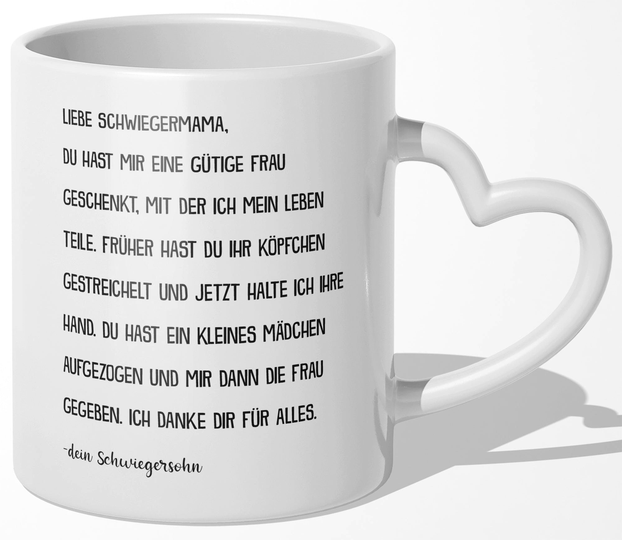 22Feels Tasse Schwiegermama Geschenk von Schwiegersohn Schwiegermutter Hochzeit, Keramik, Made In Germany, Spülmaschinenfest, Herzhenkel
