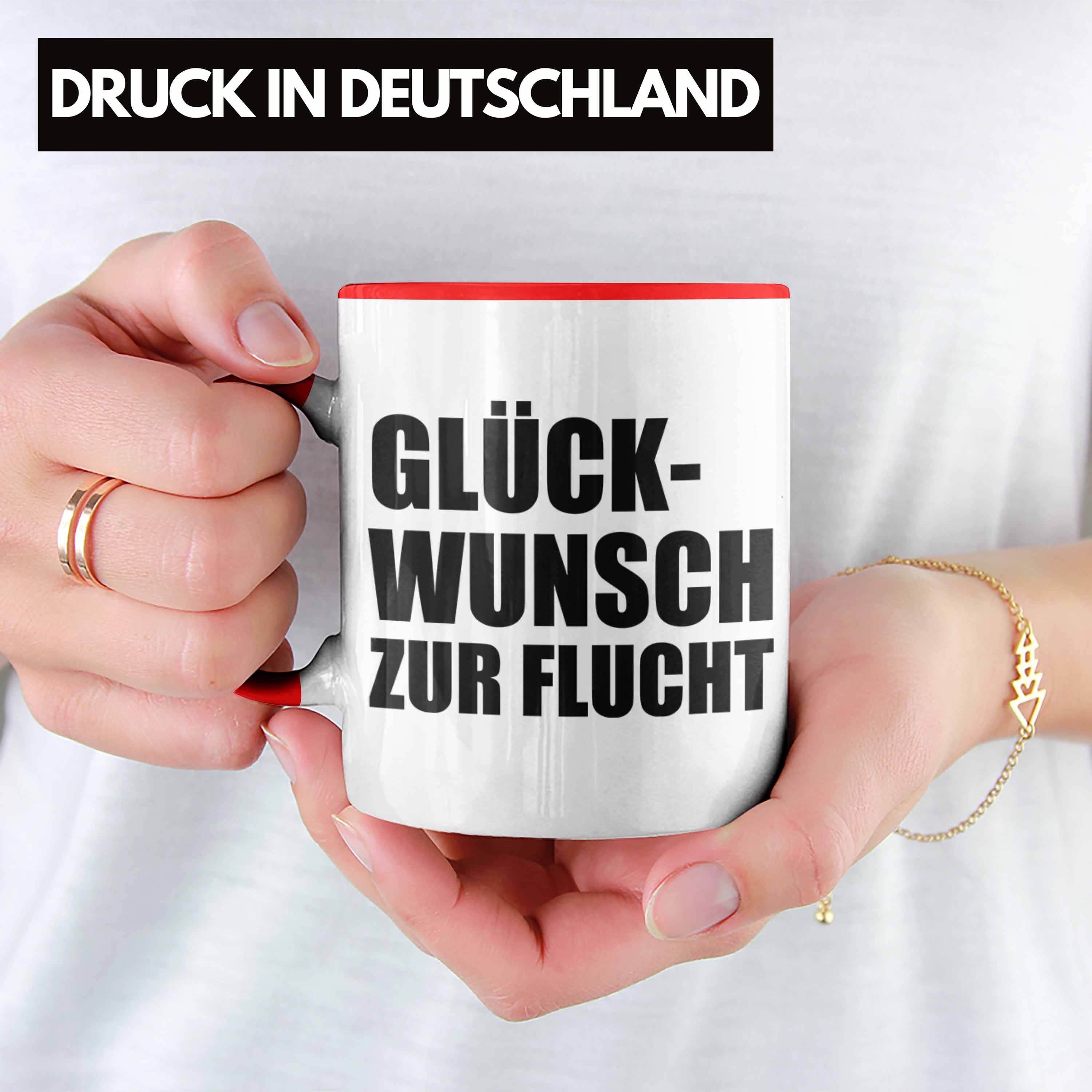 Kollegin Glückwunsch Sprüche Jobwechsel Rot Trendation - Flucht Kaffeetasse Zur Tasse Kollege Lustig Tasse Abschiedsgeschenk Geschenk Trendation