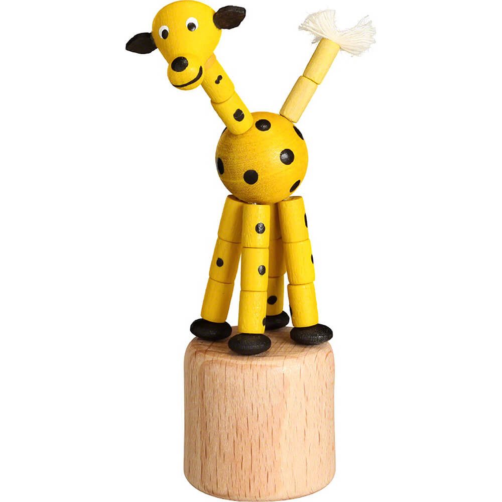 Jan Stephani Erzgebirgische Volkskunst Dekofigur Wackeltier Giraffe (9,5cm) von Jan Stephani