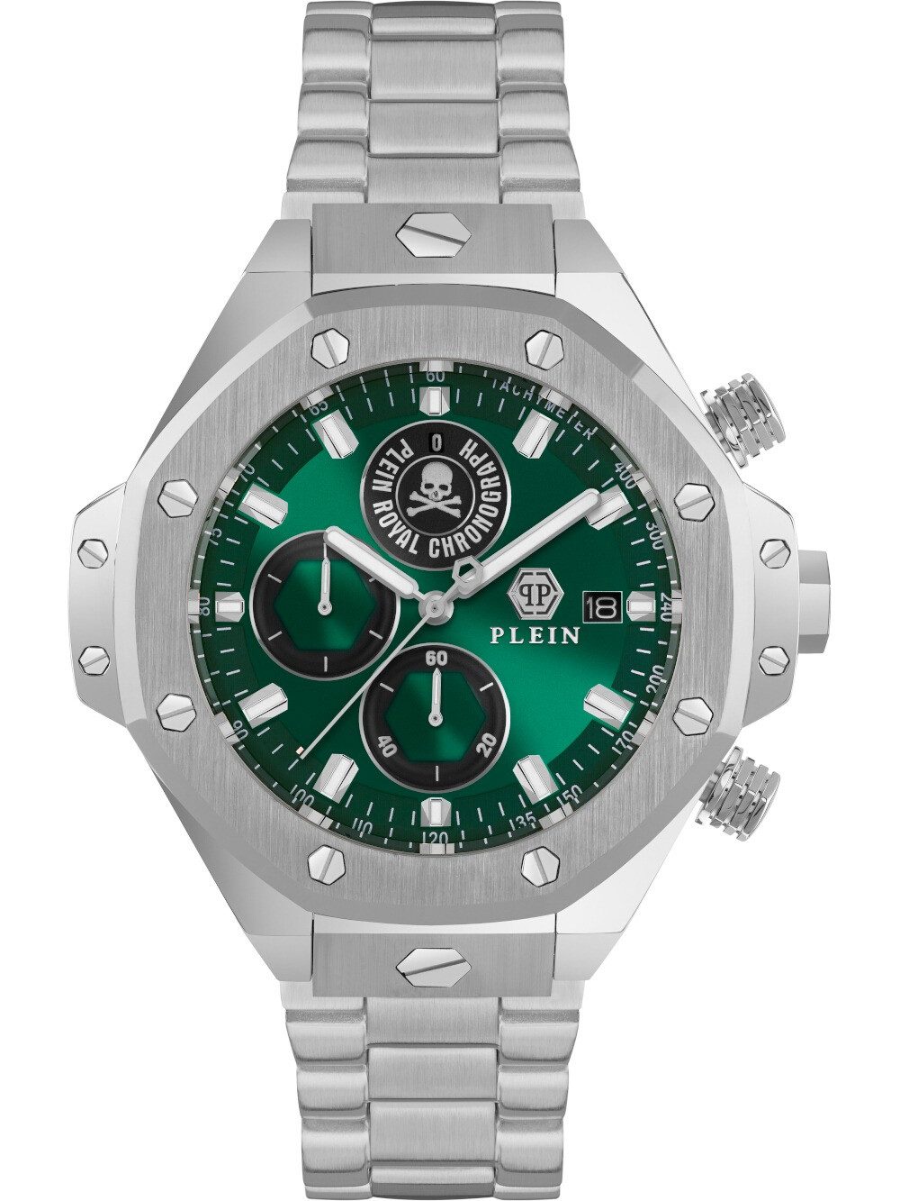PHILIPP PLEIN Quarzuhr Philipp Plein PWLFA0425 Herrenuhr Plein Chrono Royal 46mm 5ATM Philipp Plein PWLFA0425 Herrenuhr Plein Chrono Royal 46mm 5ATM