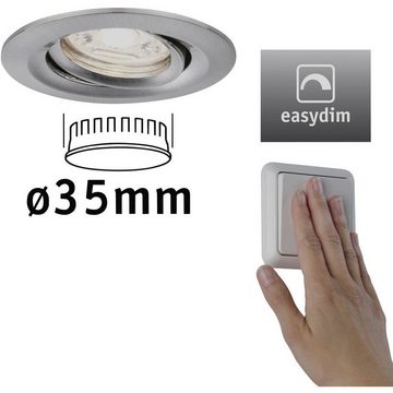 Paulmann LED Einbauleuchte EBL Set Nova mini Plus Coin EasyDim schwenkb, Dimmbar