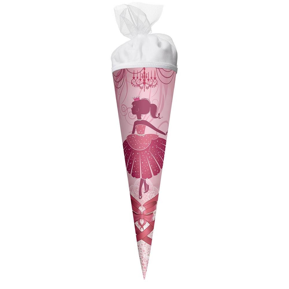 Roth Schultüte Ballerina, 50 cm, rund, Tüllverschluss