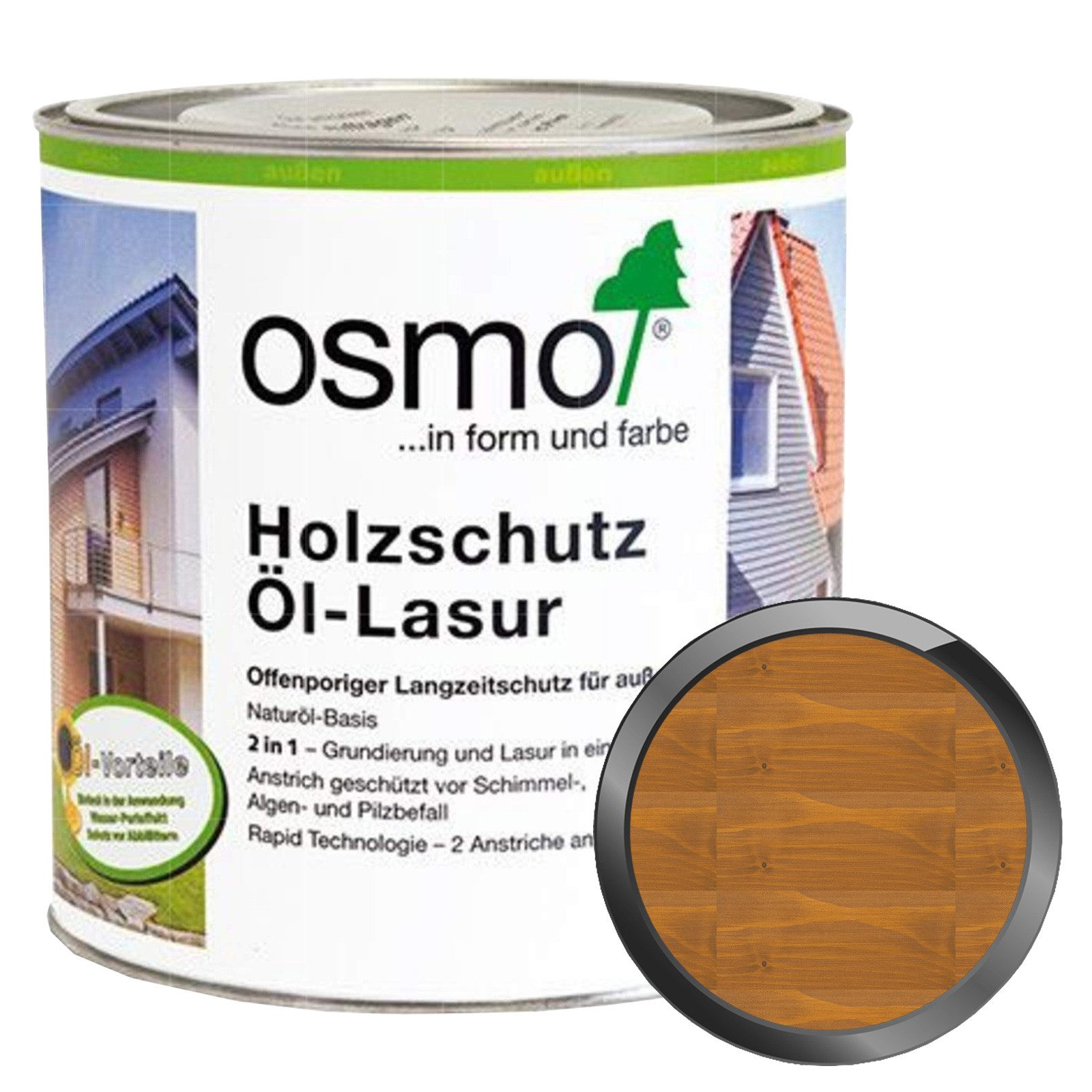 osmo Holzöl Holzschutz-Öl Lasur 2,5 LTR