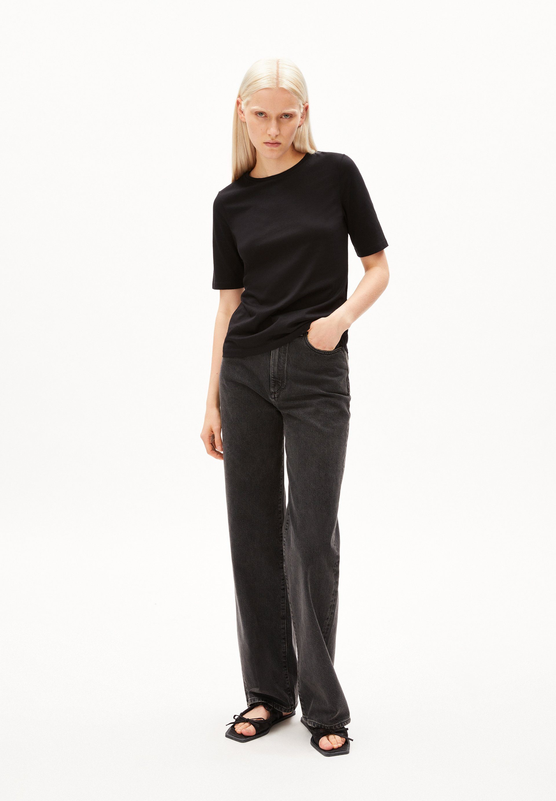 Armedangels T-Shirt DONAAJI FEAATHER LIGHT Damen (1-tlg) empty