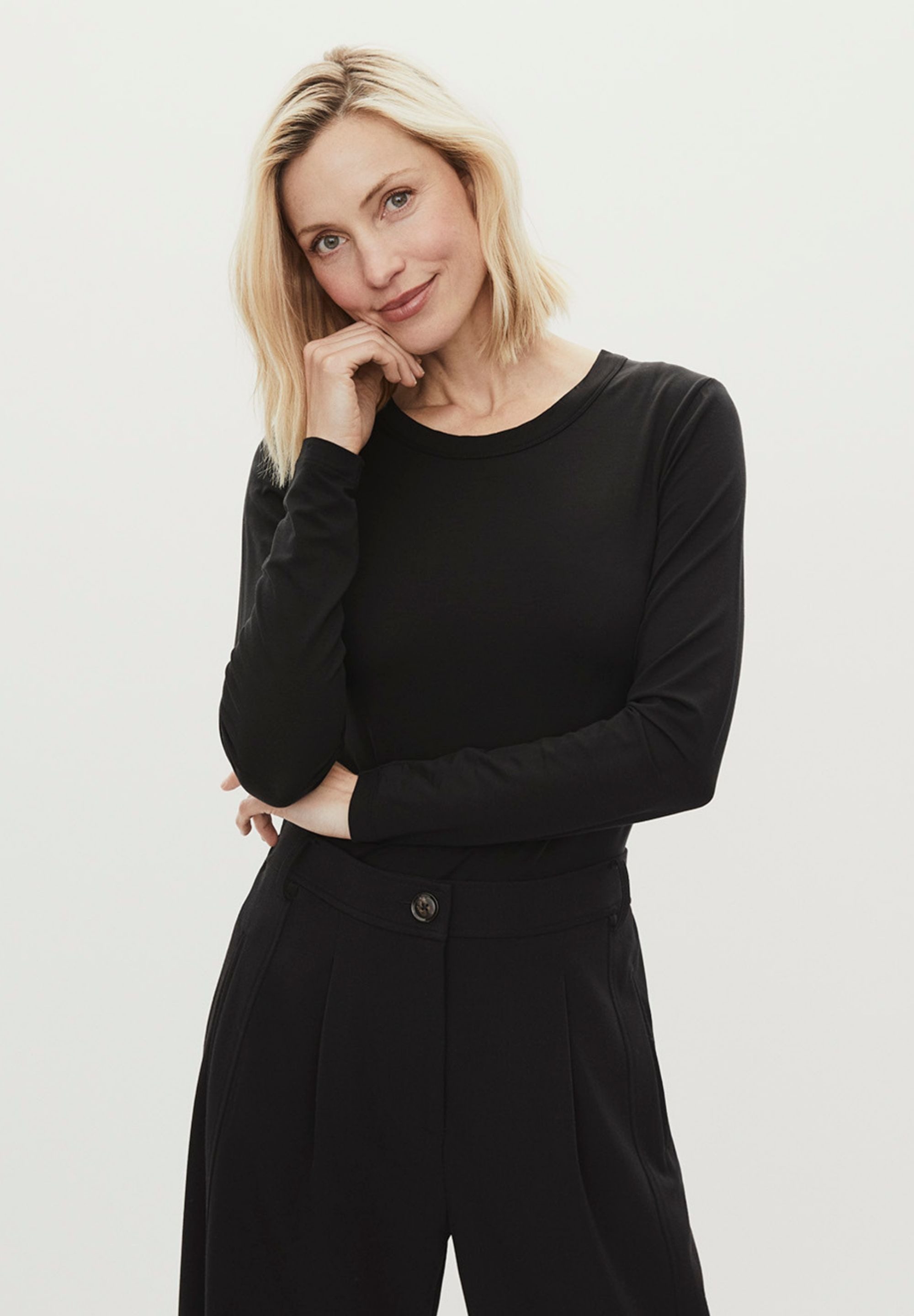 Masai Langarmbluse MaDoritla superweichem Jersey mit Lyocell, viel Stretch