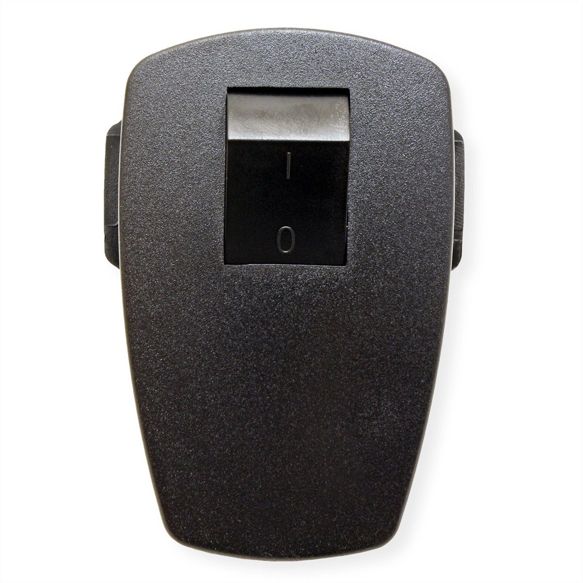 Bachmann Schutzkontaktstecker Steckdosenleiste (Kabellänge 0 schwarz m), 2-p flach Wippschalter