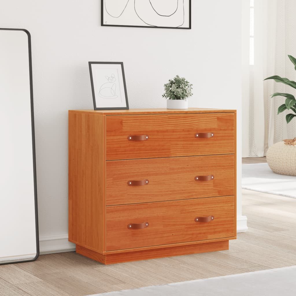 vidaXL Sideboard Sideboard Wachsbraun 80x40x75 cm günstig online kaufen
