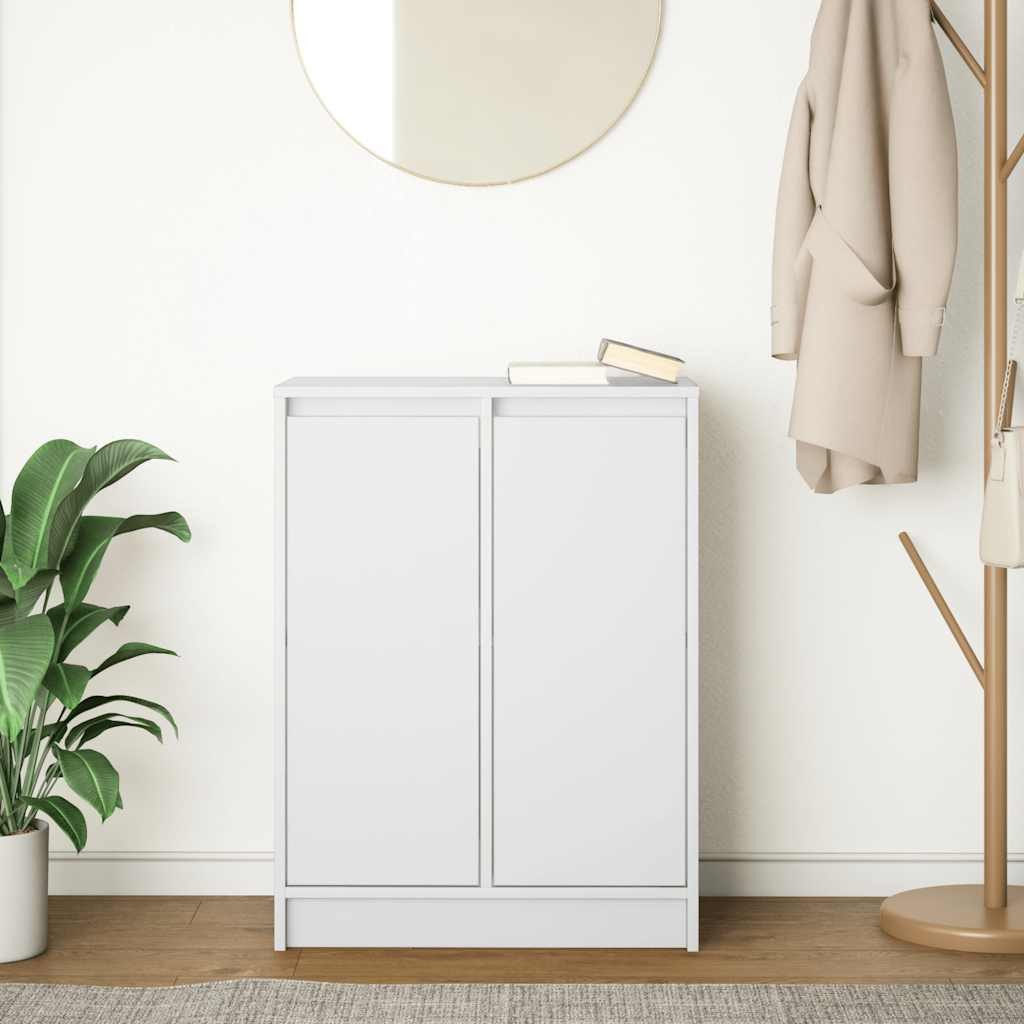 vidaXL Sideboard Sideboard Weiß 57x34x76 cm Holzwerkstoff (1 St)