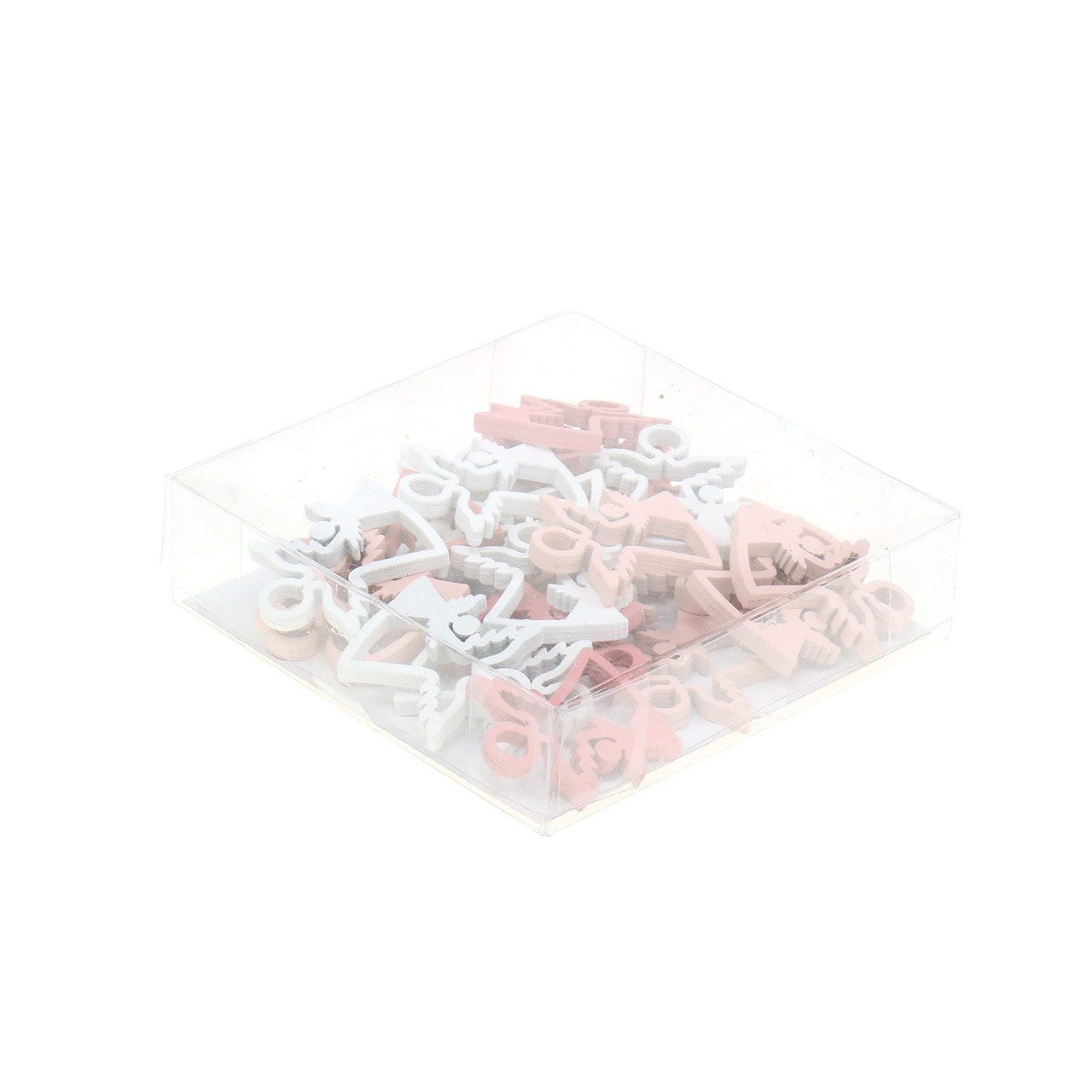 Florists Products Weihnachtsmann Holzengel Dekoration für Weihnachten und Taufgeschenke, 24 Stück